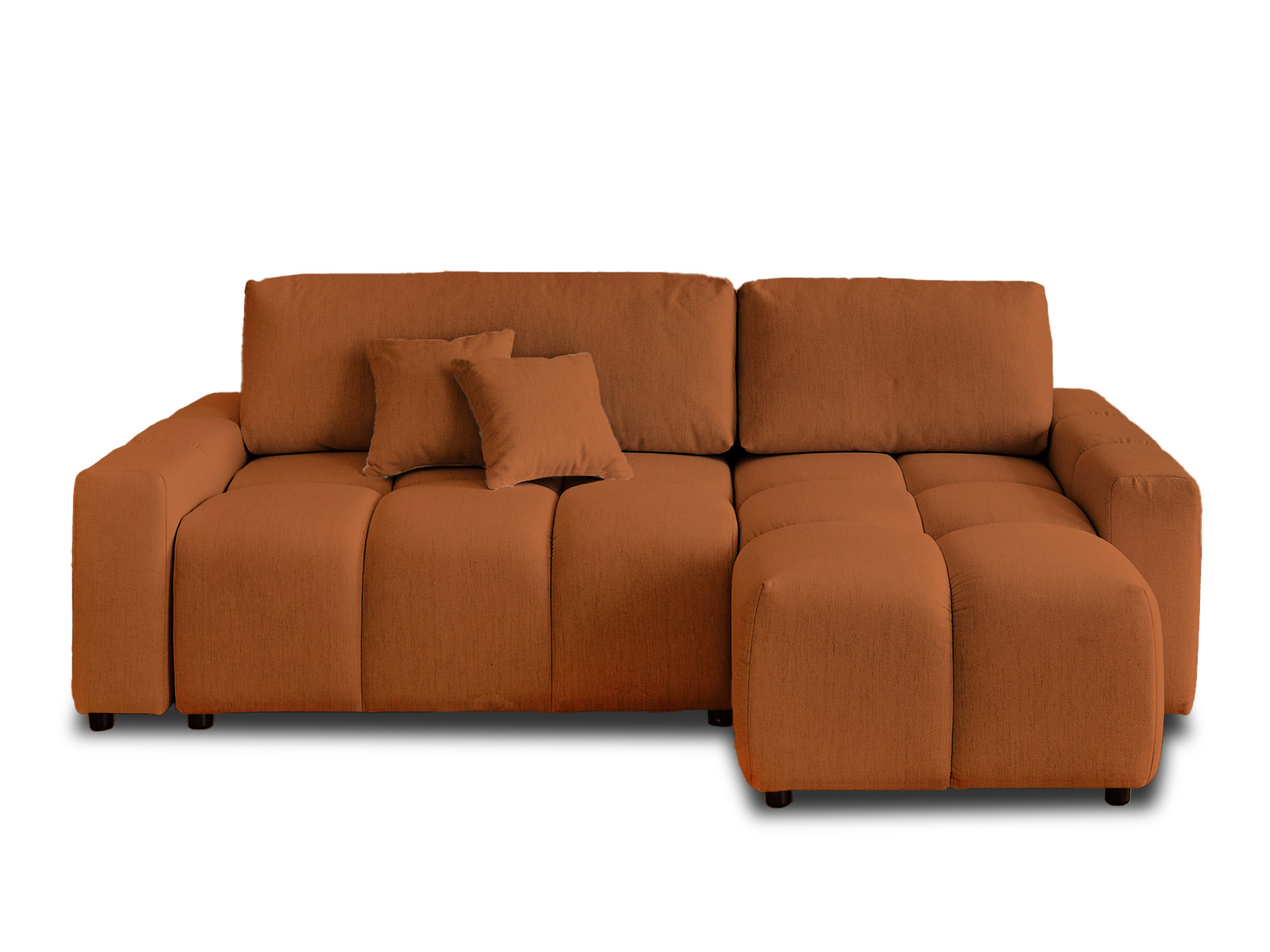 Canapé d'angle 4 places Tissu Design Confort