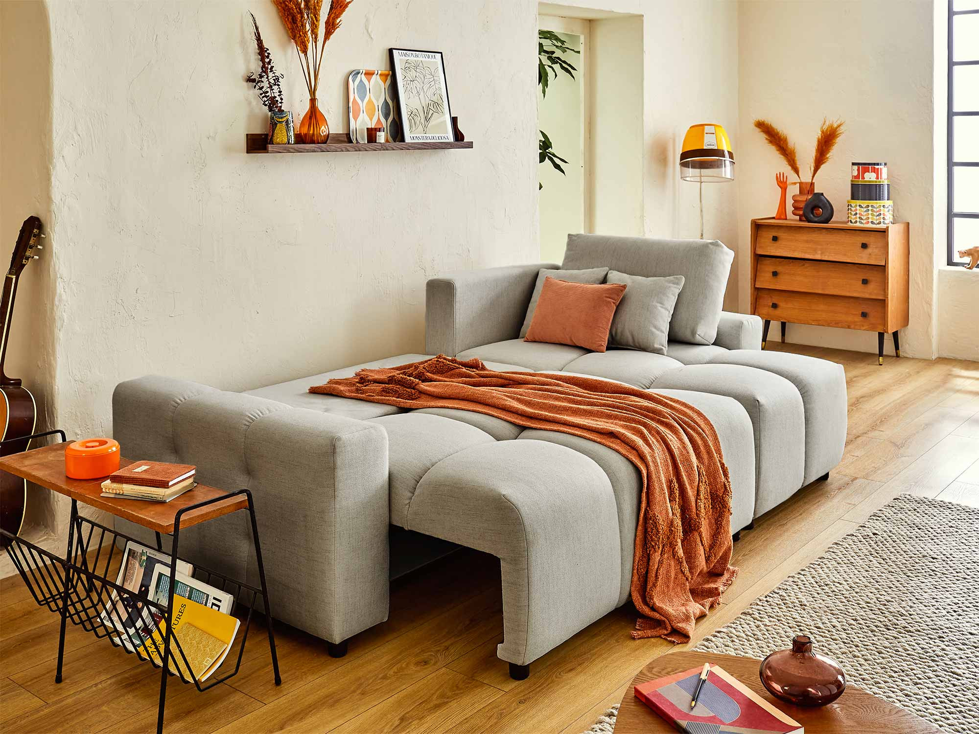 crocus - Canapé convertible Gris - Vue supplémentaire 2