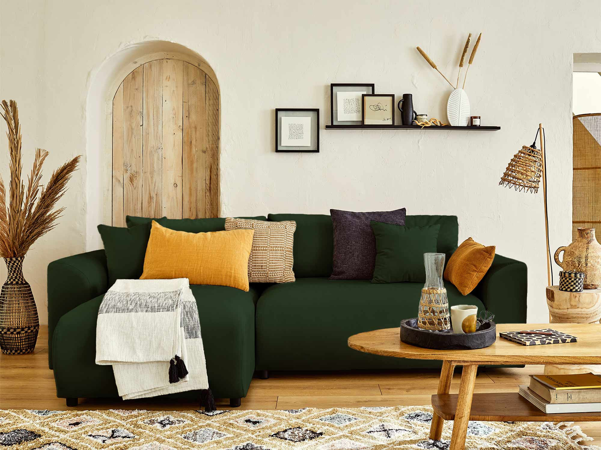 Produit similaire: camelia - Canapé velours Vert