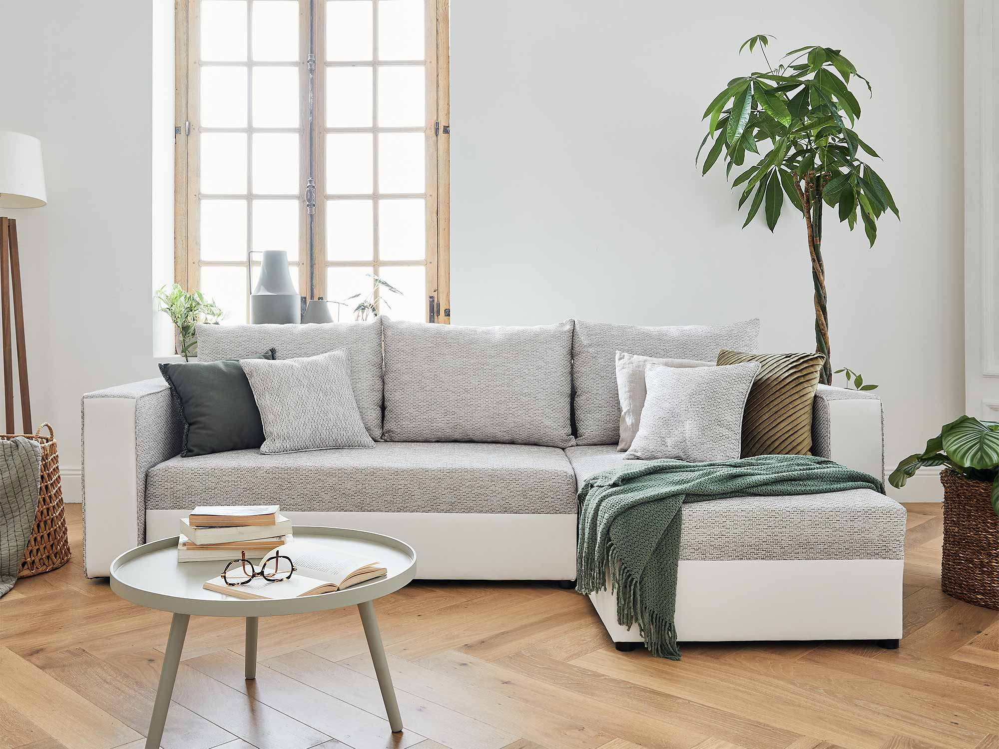 Canapé convertible Gris