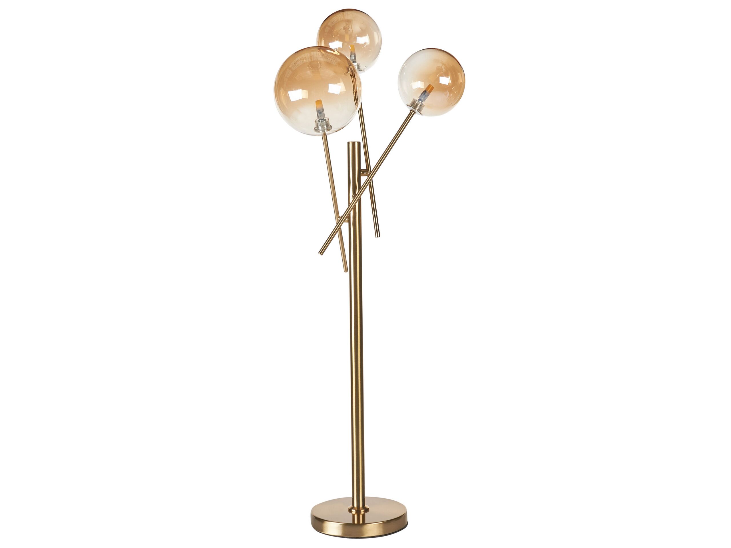 lampe de table en métal doré