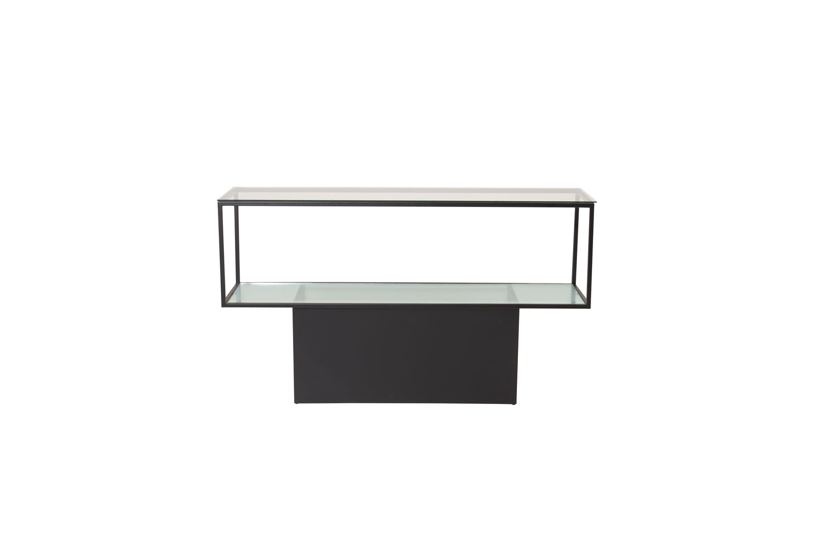 Console en verre et acier maglehem