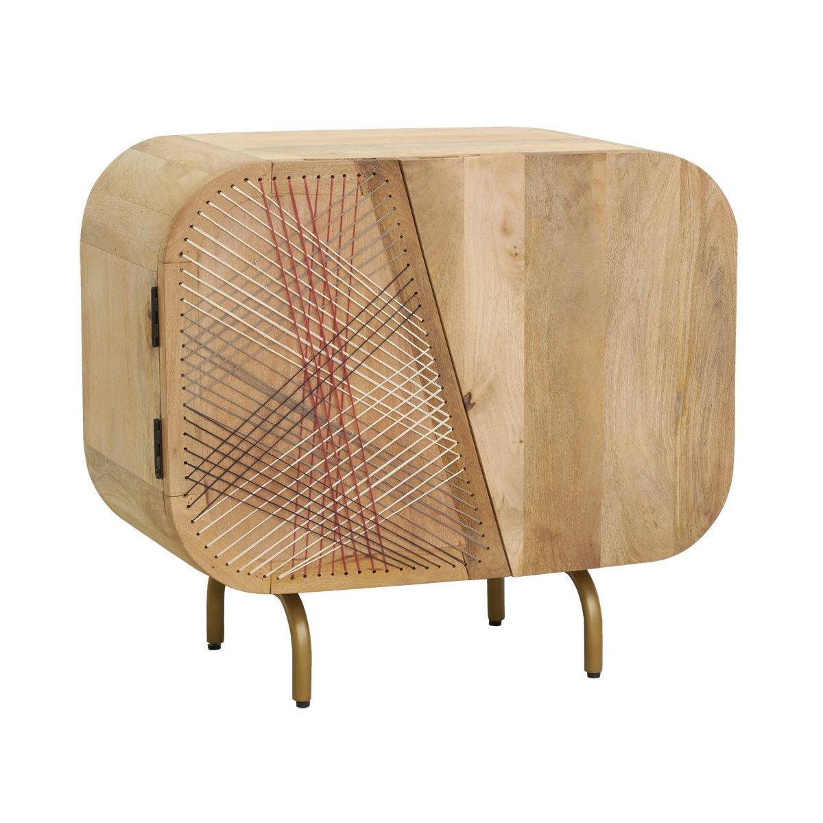 Buffet en manguier string art 2 portes