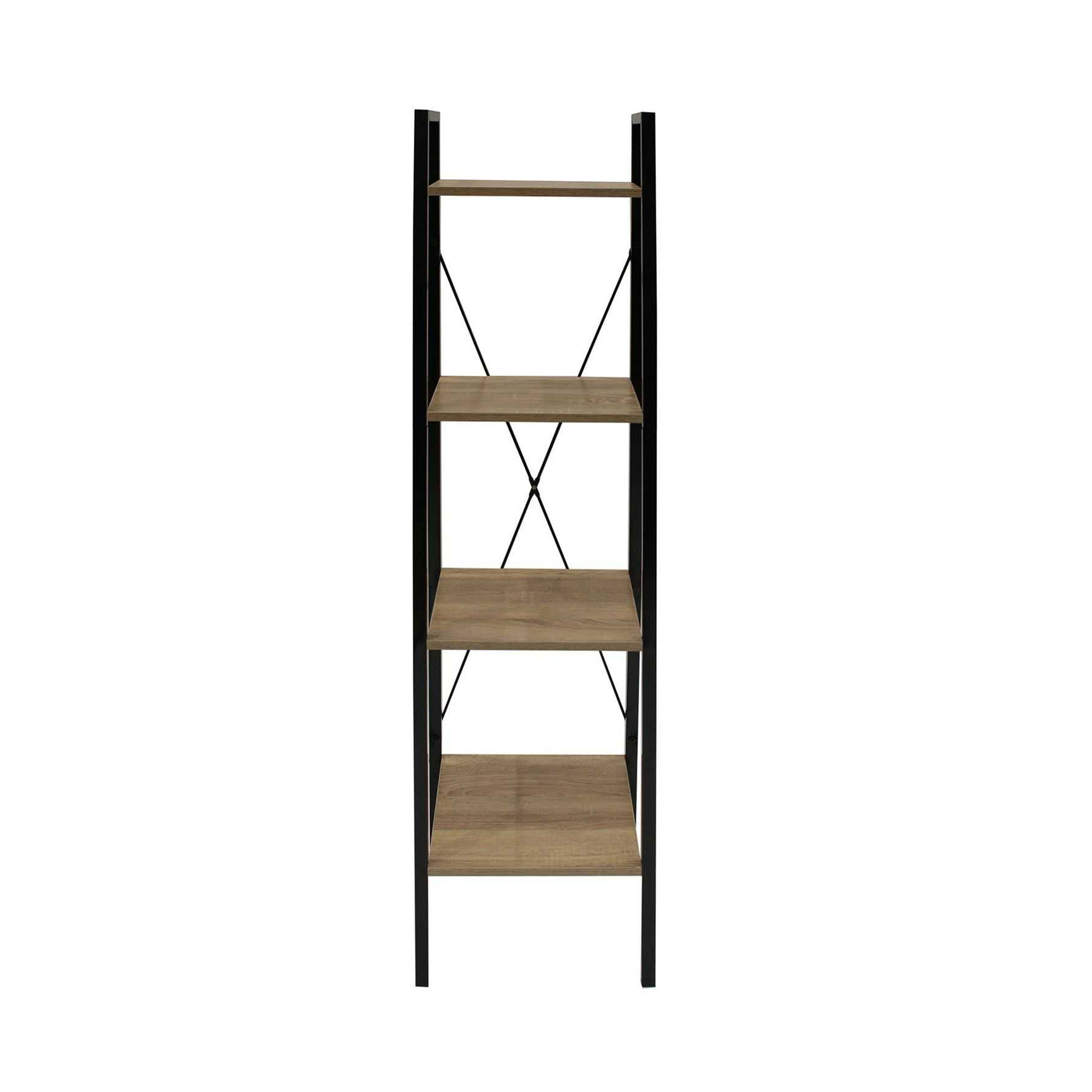 Etagère 4 tablettes en bois et métal savannah 34 cm