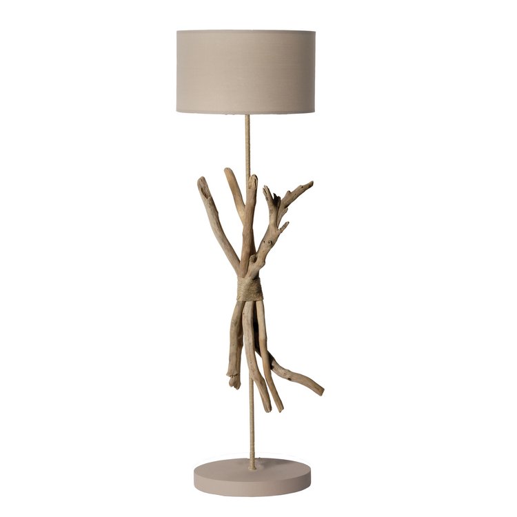 Lampadaire en bois taupe
