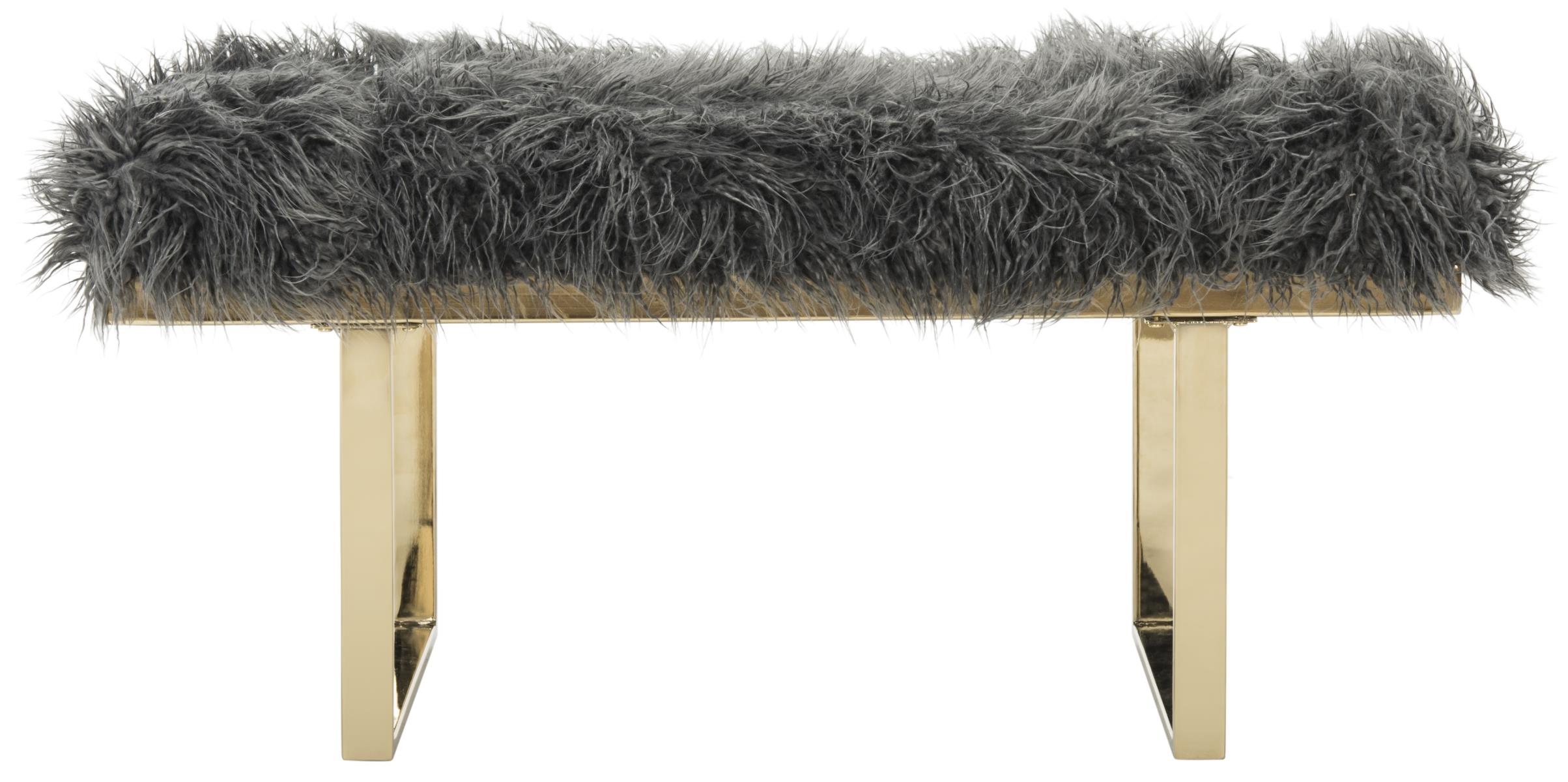 Banc en fer blanc