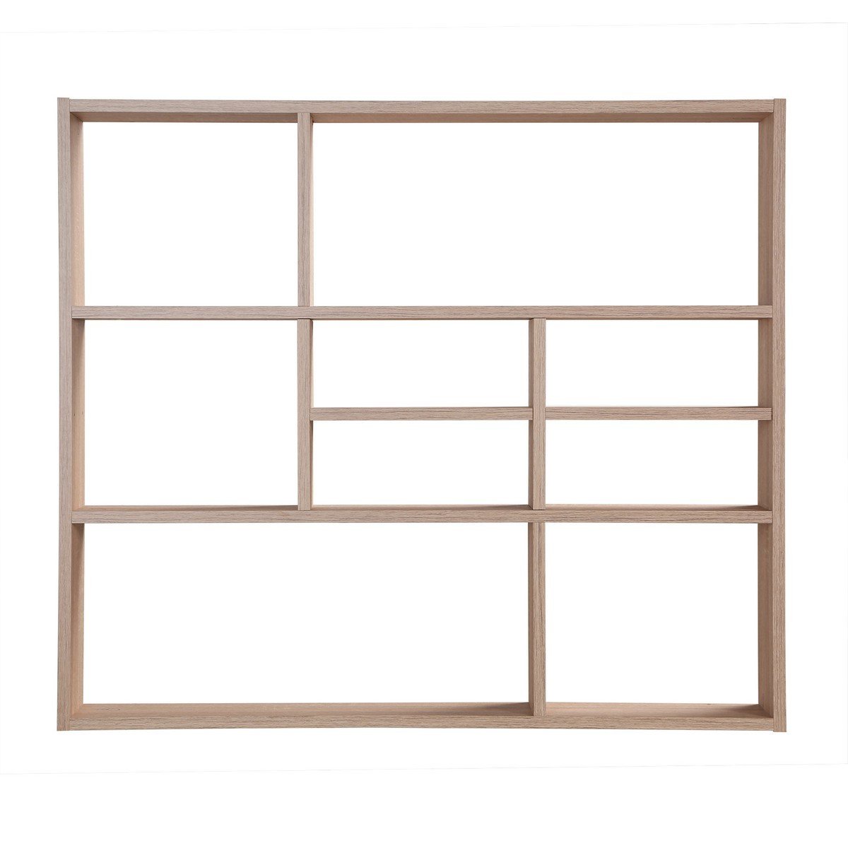 Etagère Murale 9 Compartiments L90 cm – Marron