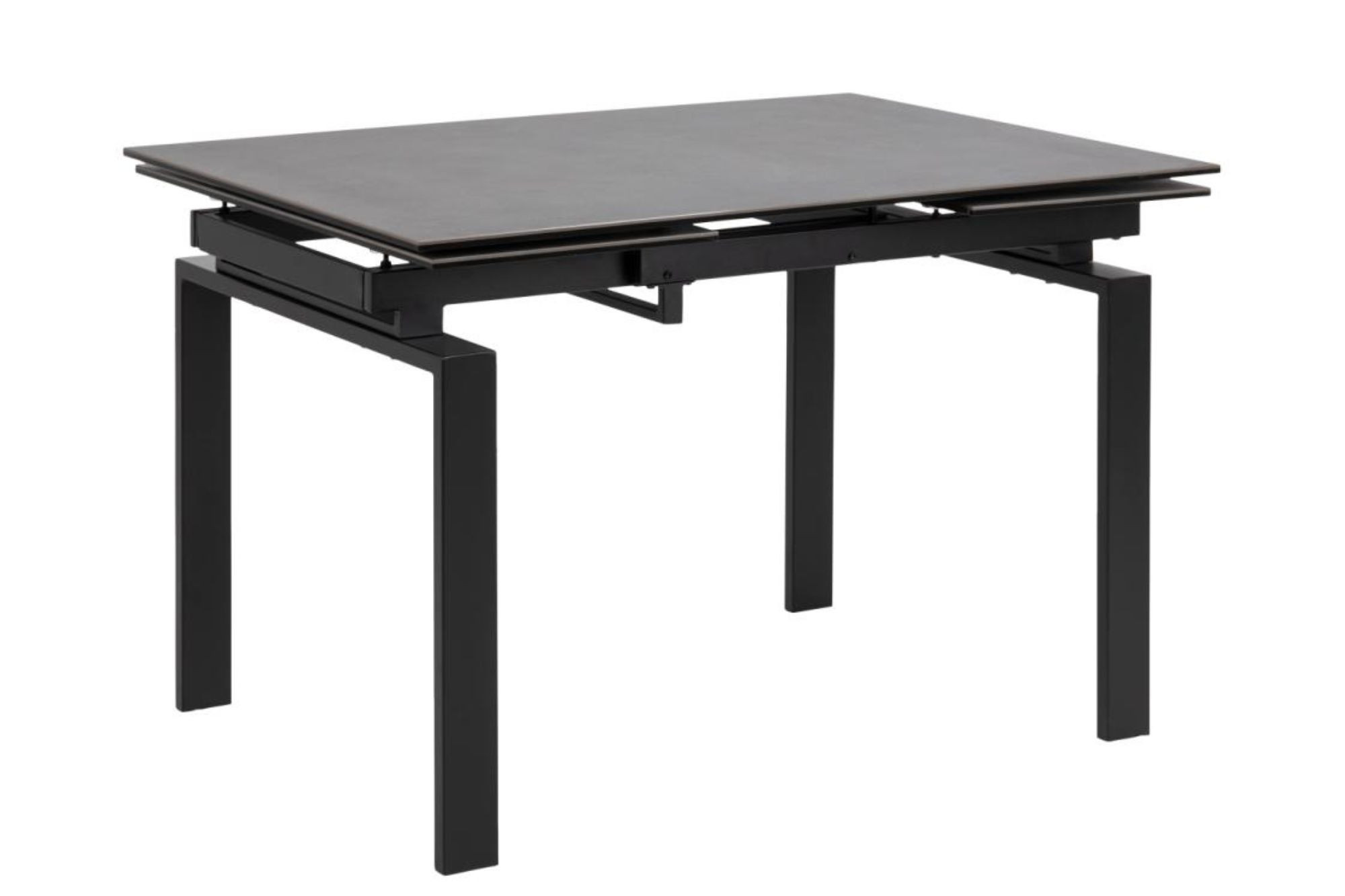 Table rectangulaire extensible en céramique L120/200 anthracite