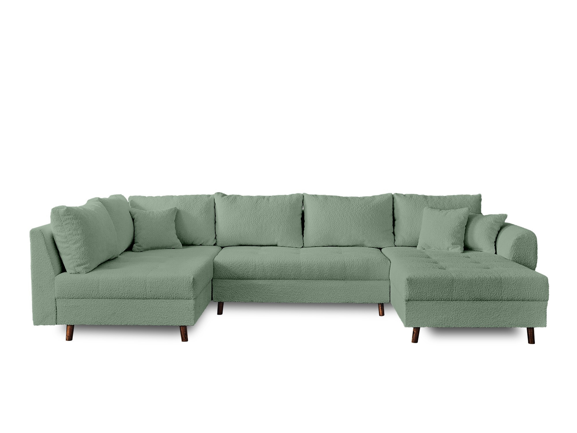 Canapé d'angle 7 places Tissu Design Confort