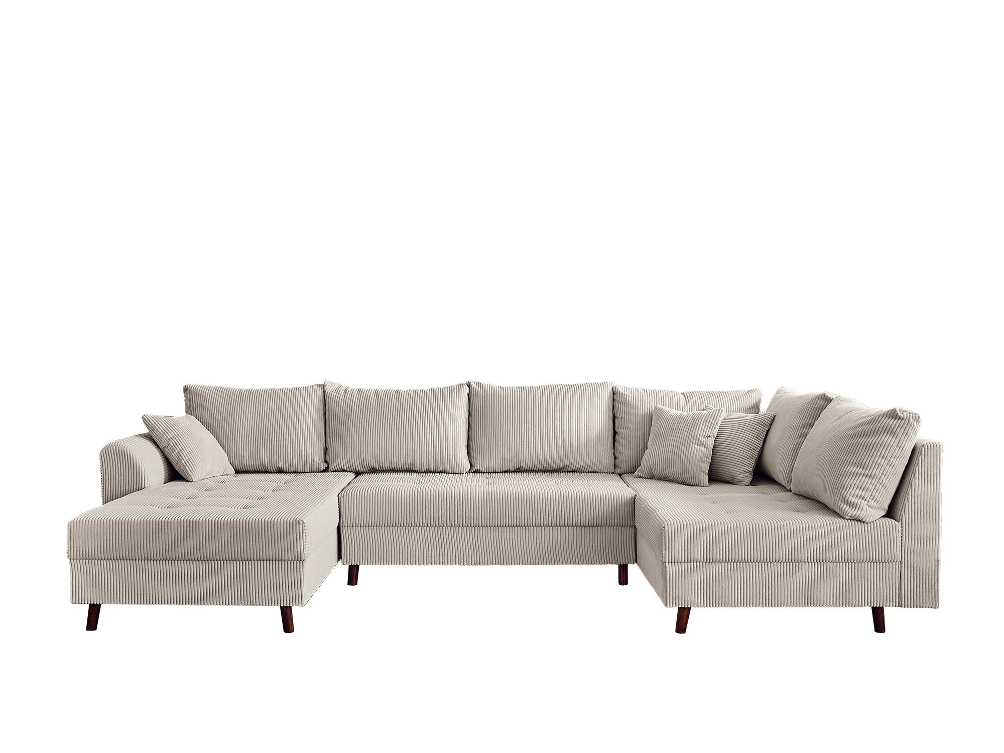 Canapé d'angle 7 places Gris Velours Design Confort Promotion