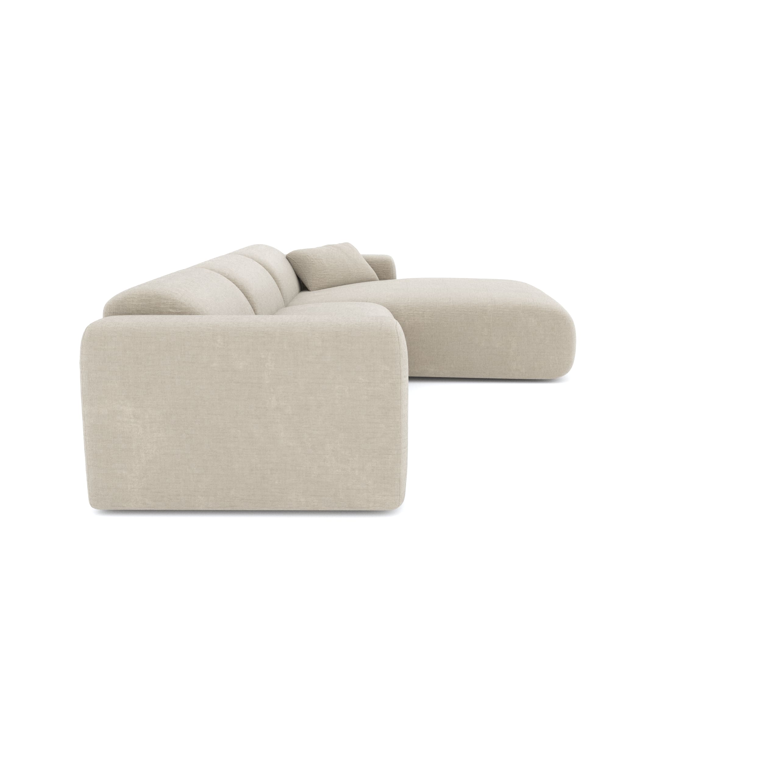 myra - Canapé velours Beige - Vue supplémentaire 2