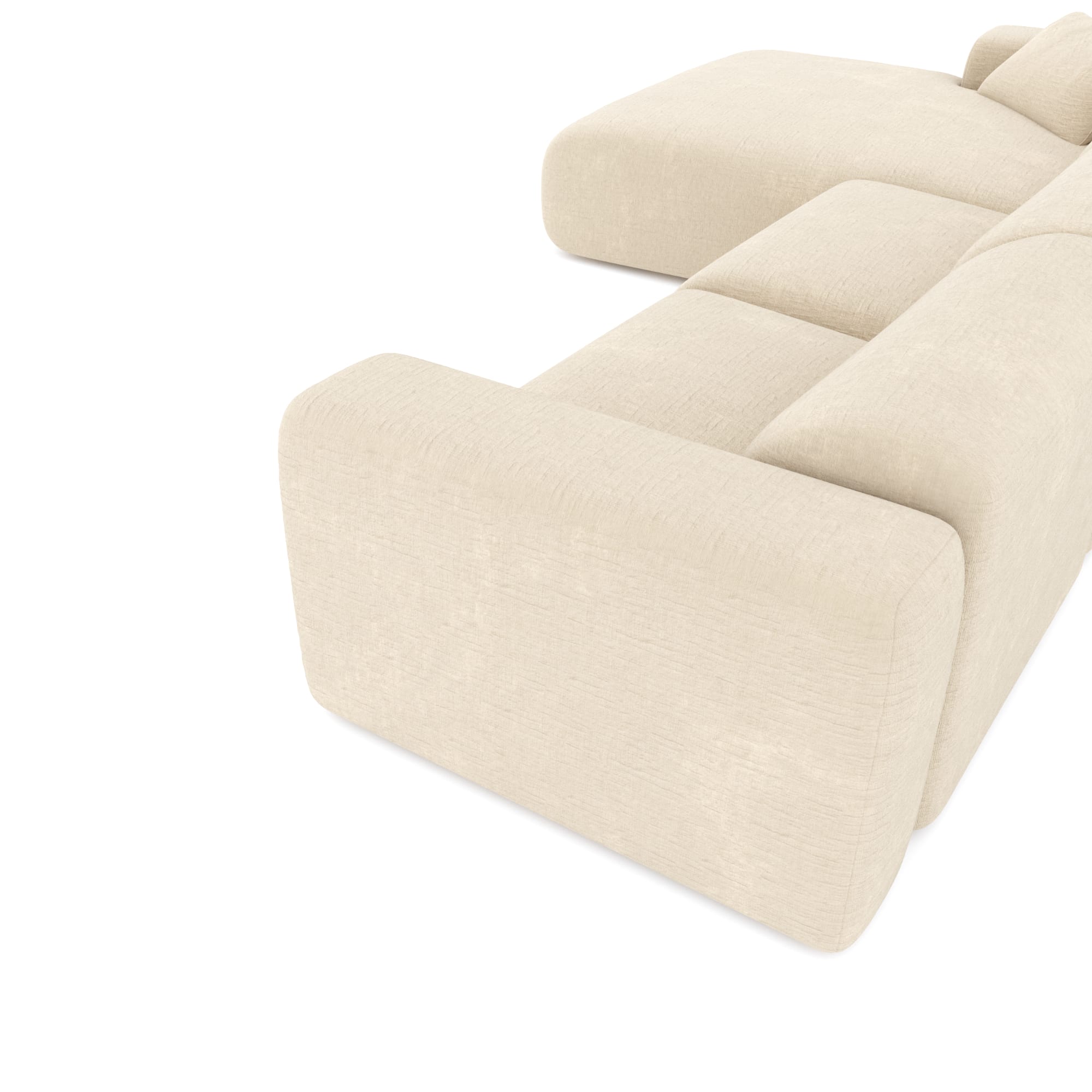 myra - Canapé velours Beige - Vue supplémentaire 2