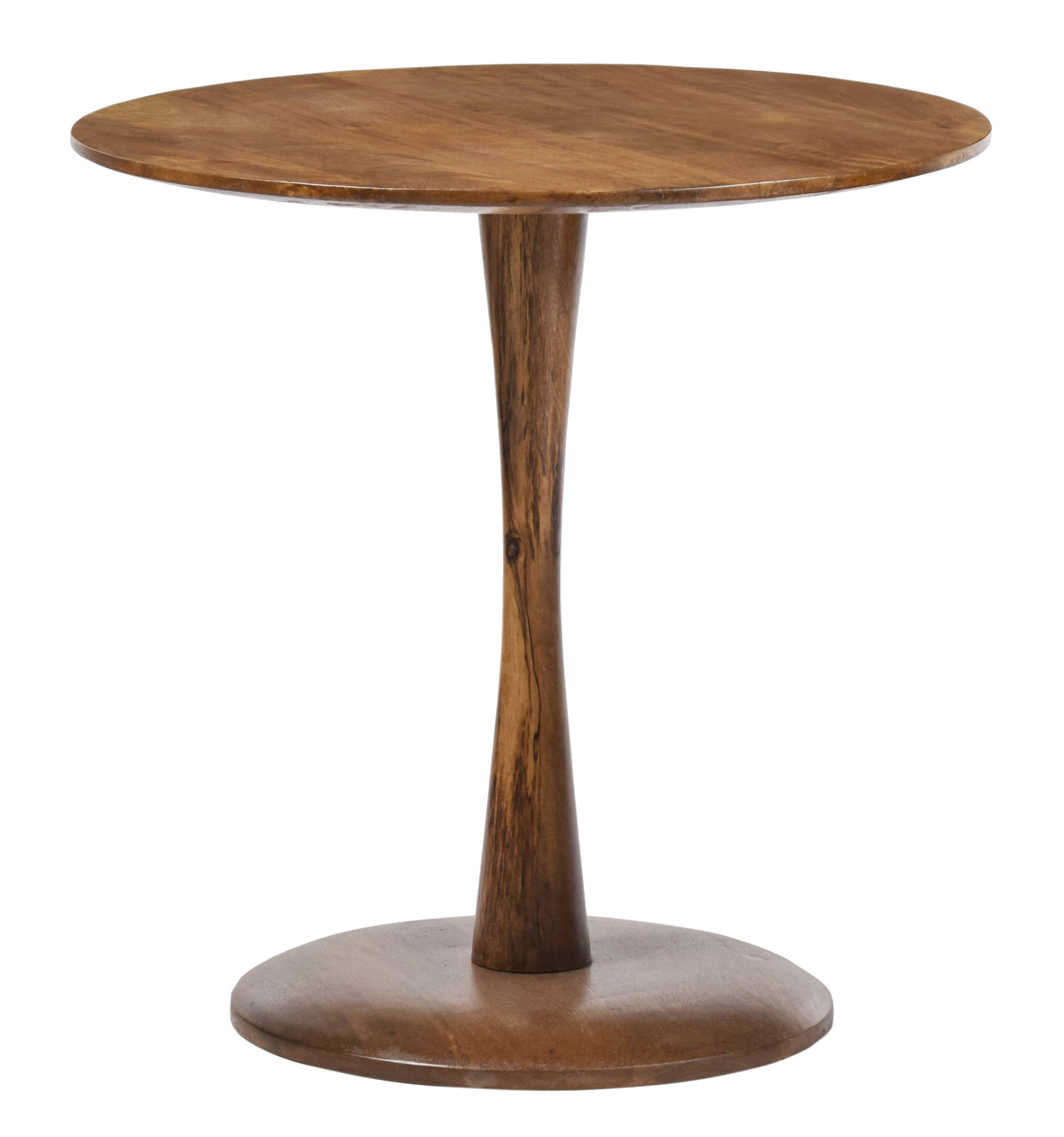 Table basse ronde Diam50 en bois de Manguier massif
