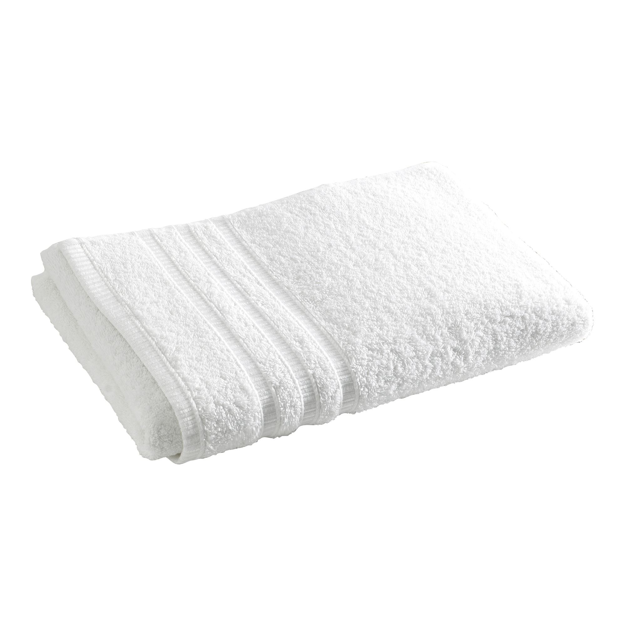serviette de toilette 50x90 blanc cassé en coton 470 g/m²