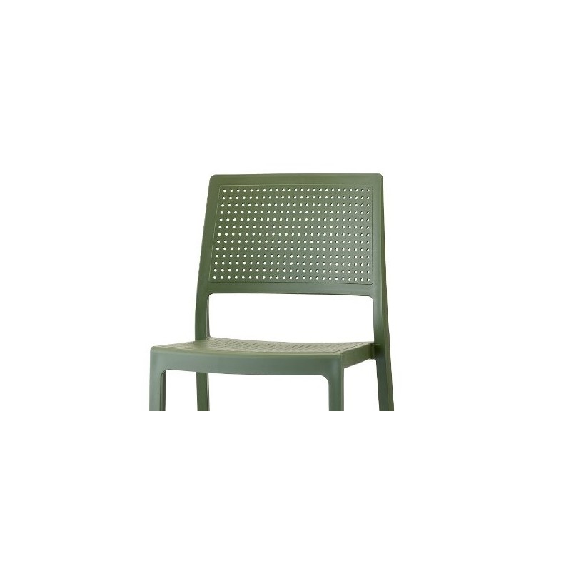 Tabouret design en plastique bleu