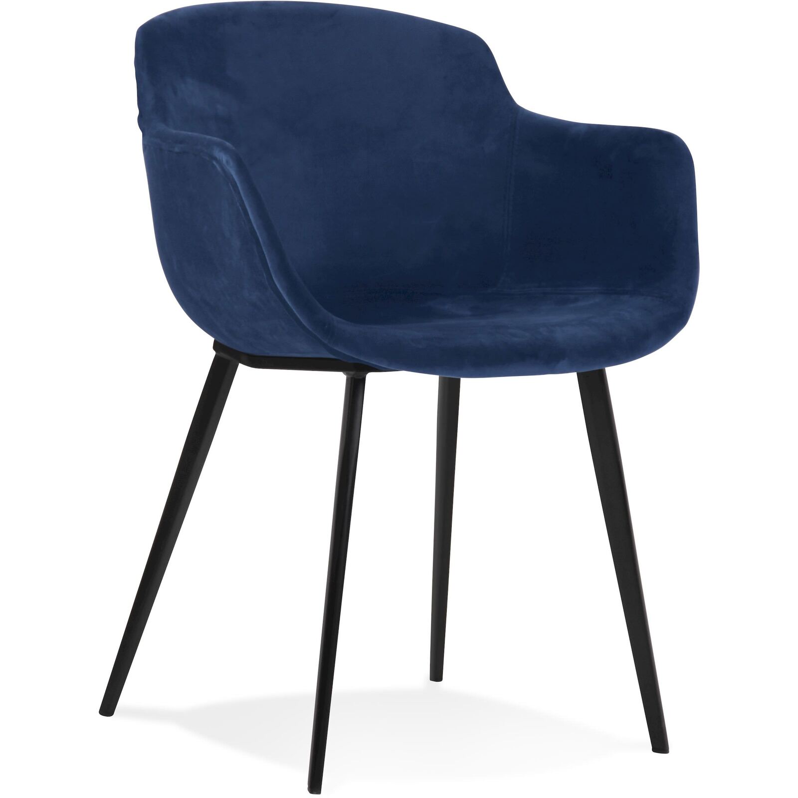 fauteuil tissu bleu h. assise 45 cm rembourré