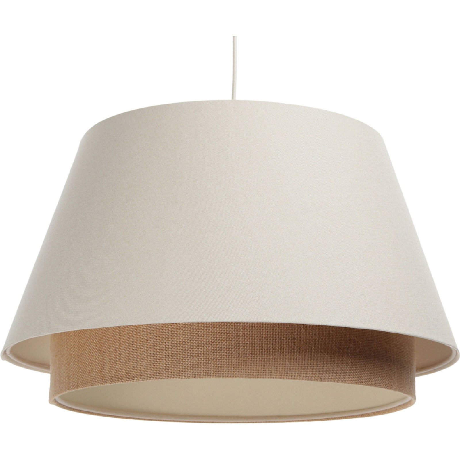 Suspension Tissu Blanc 50x50x30 cm