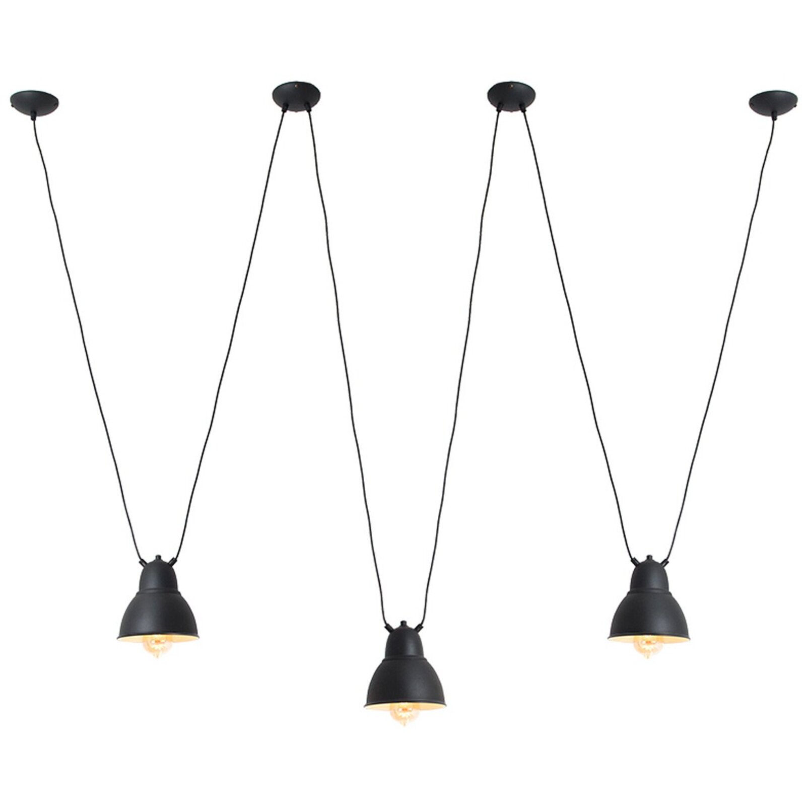 Suspension Acier Noir 18x18x18 cm