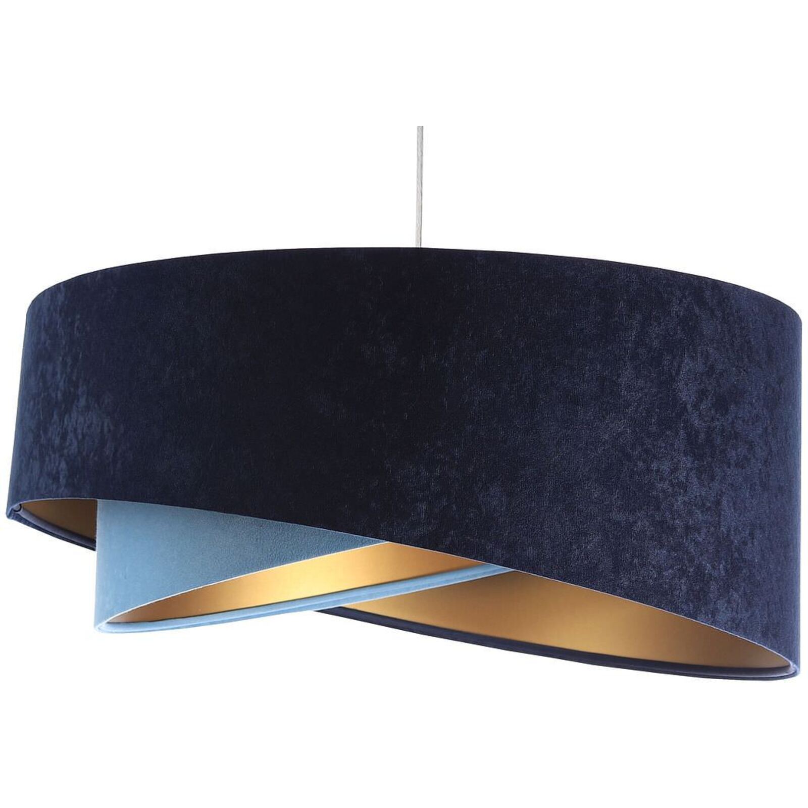 Suspension Tissu Bleu 50x50x105 cm