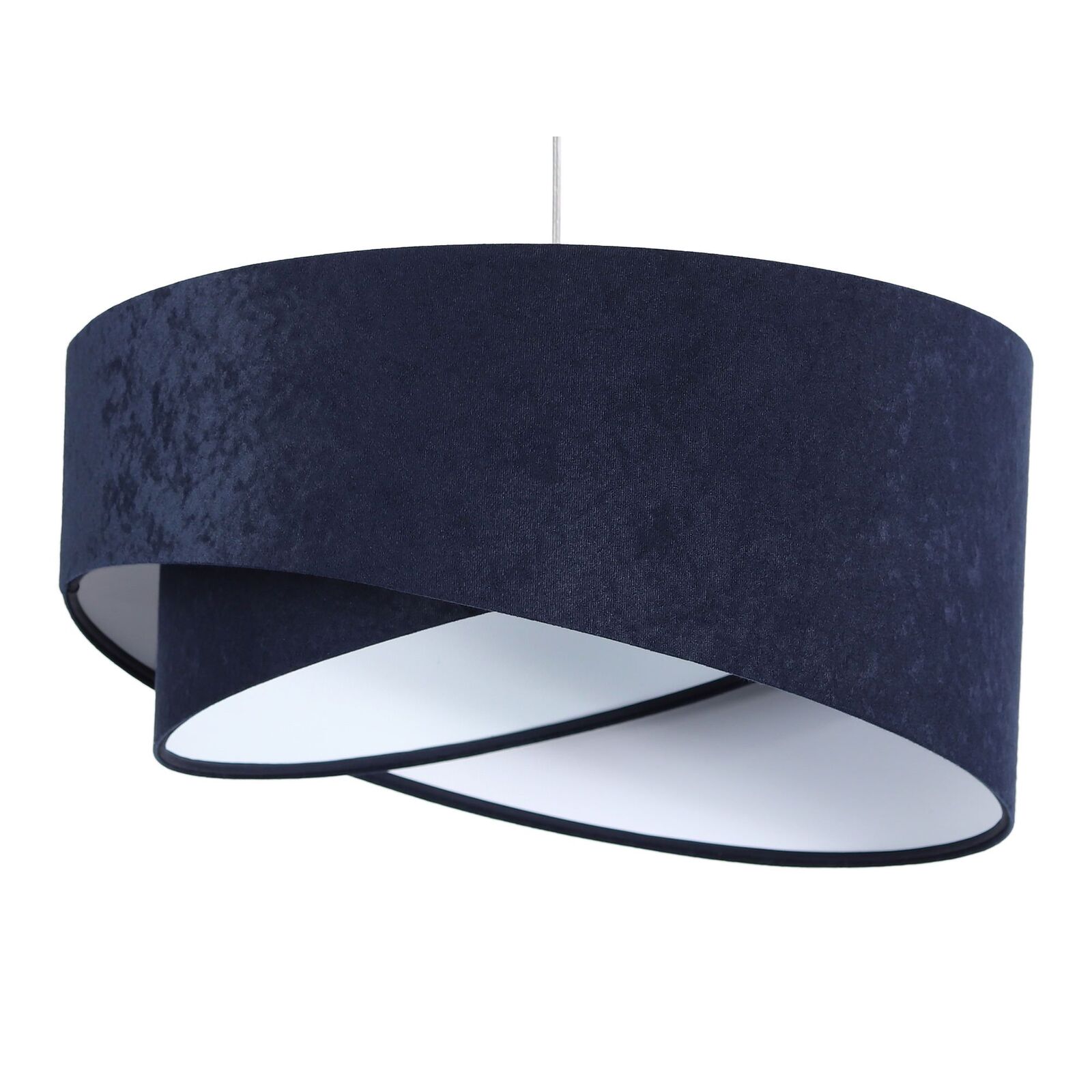 Suspension Tissu Bleu 50x50x105 cm