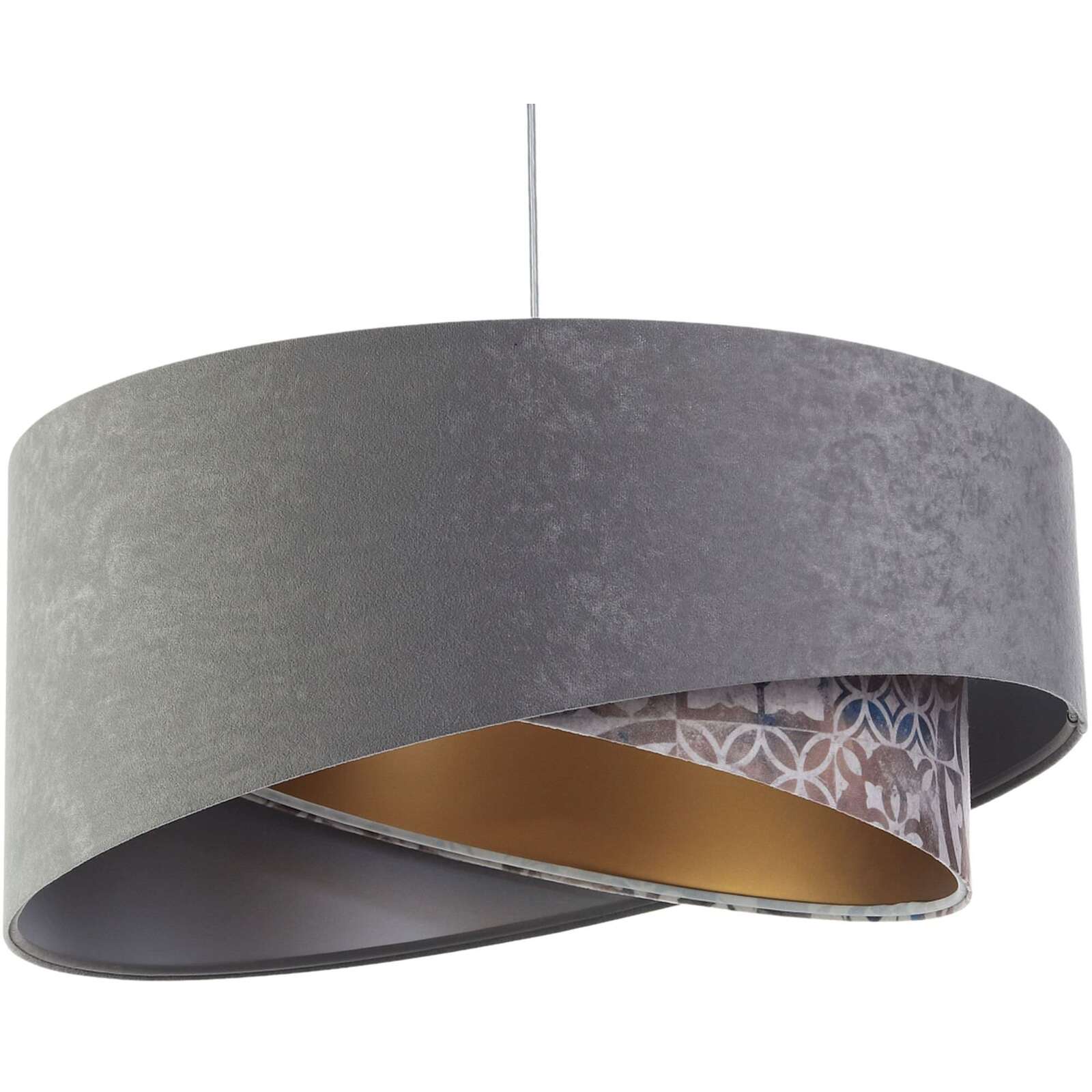 Suspension Tissu Gris 50x50x23 cm