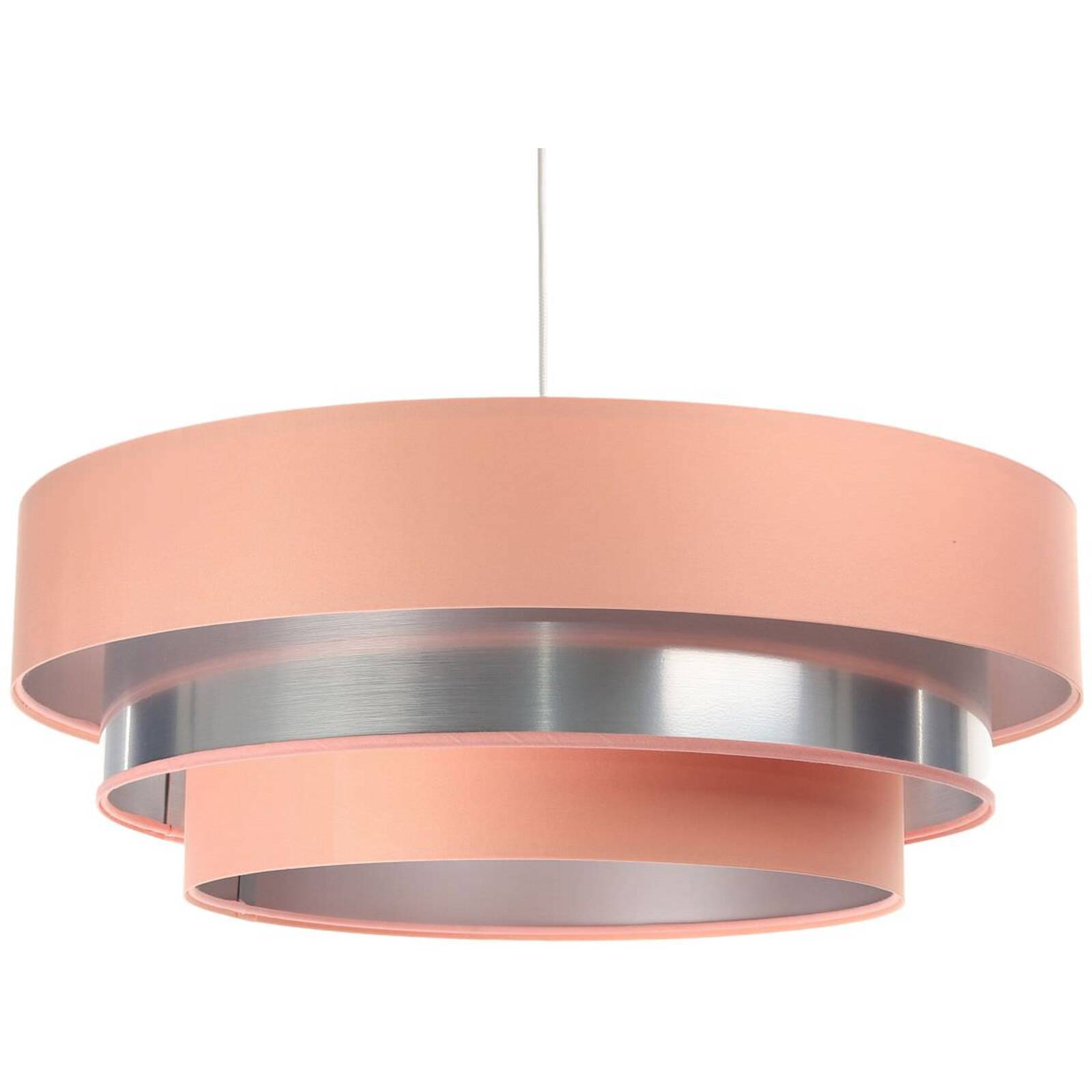 Suspension Tissu Rose 60x60x25 cm