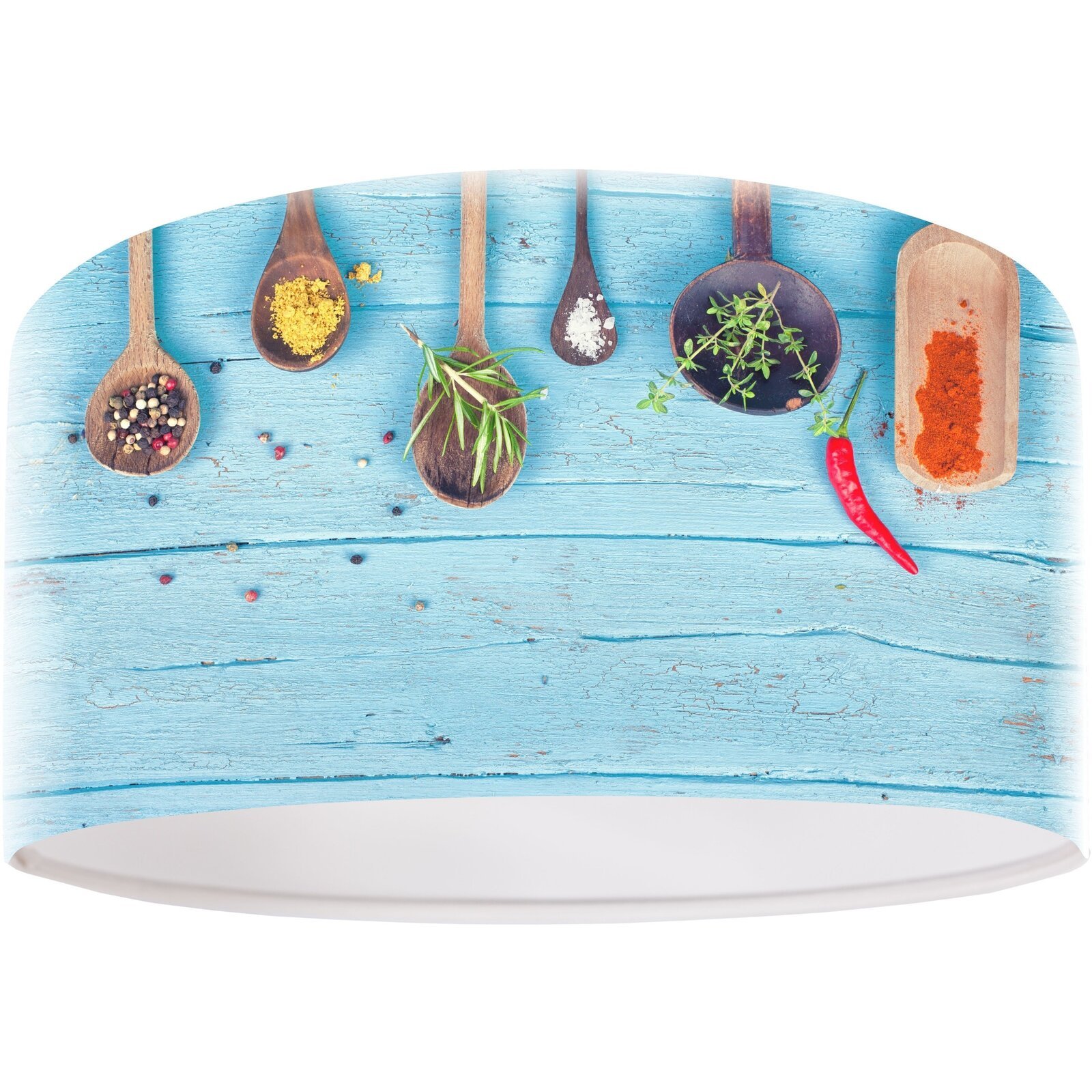 Suspension Tissu Bleu