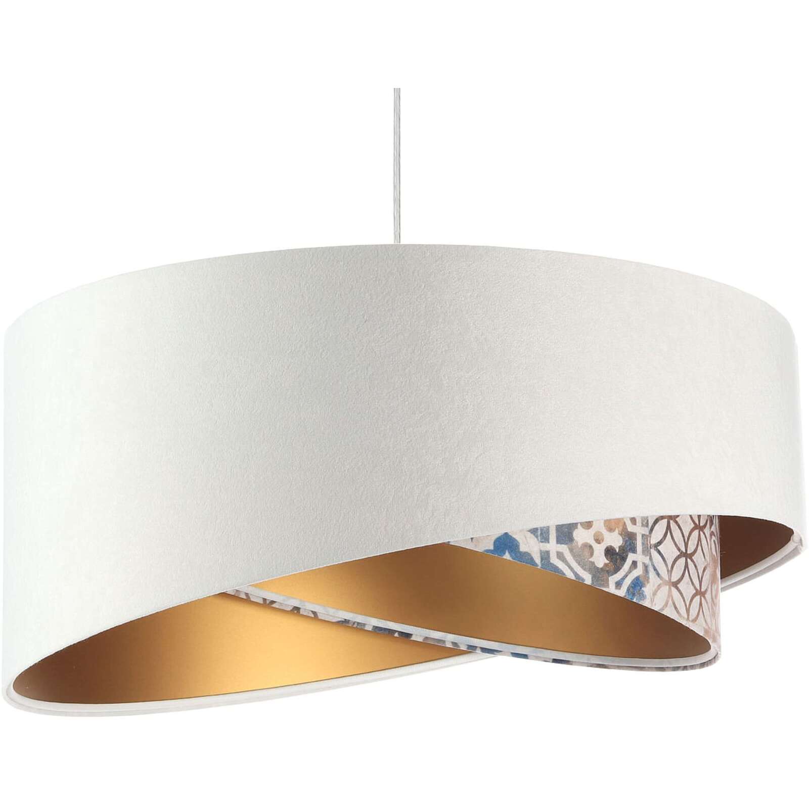 Suspension Tissu Blanc 50x50x25 cm