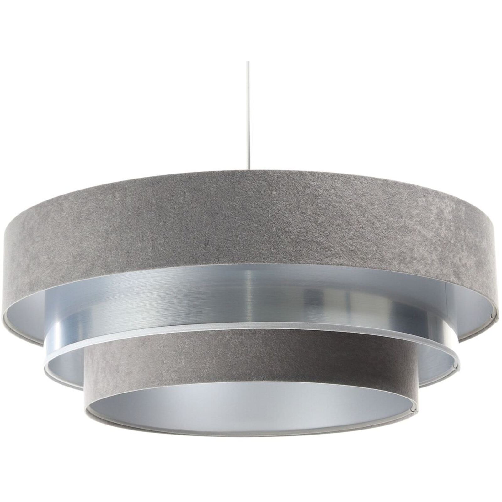 Suspension Tissu Gris 60x60x25 cm