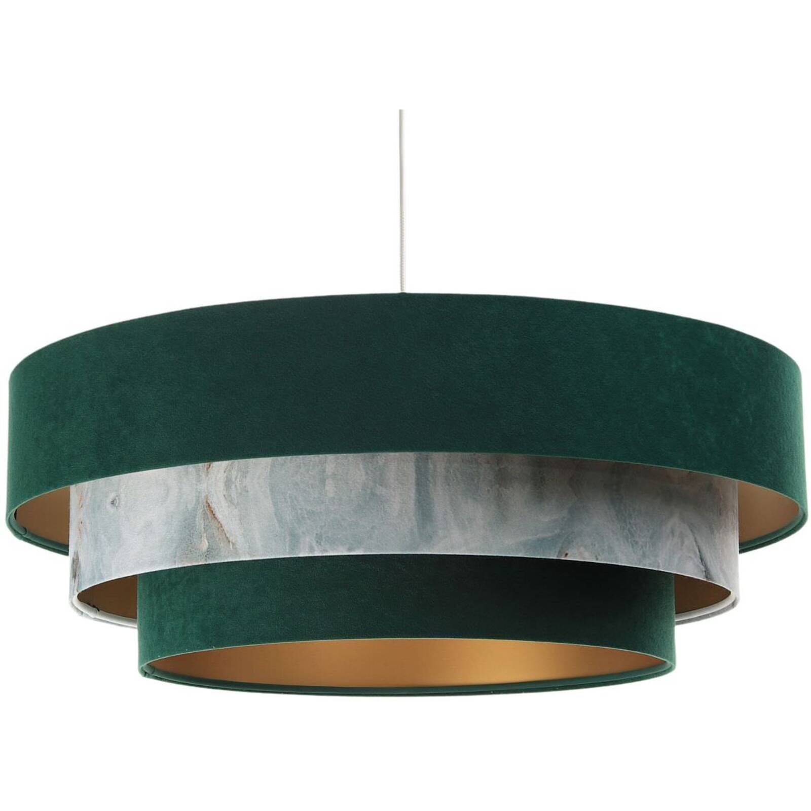 Suspension Tissu Vert 60x60x25 cm