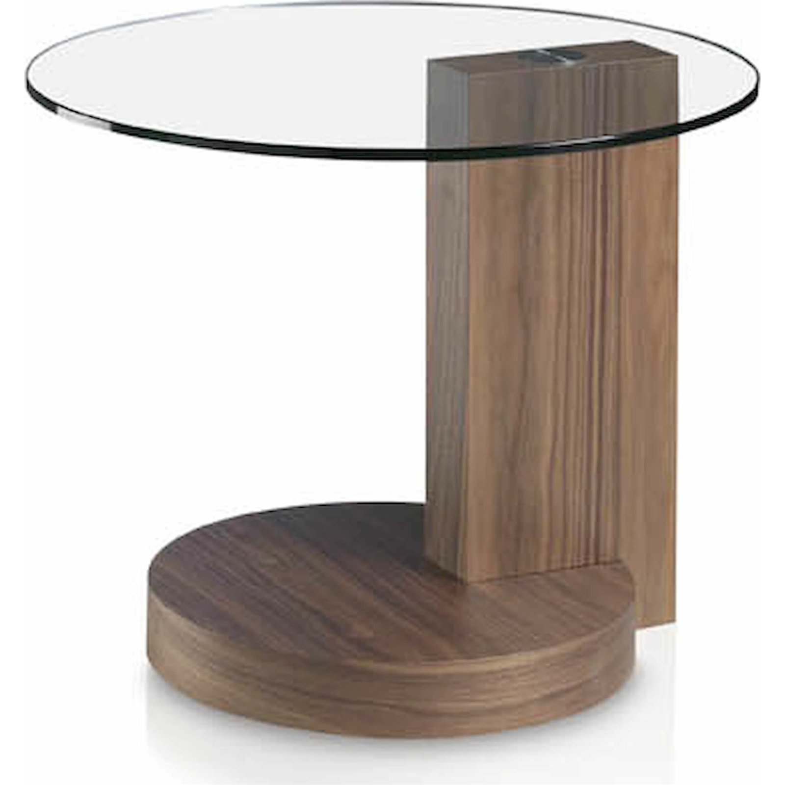 Table d’appoint Verre Bois foncé
