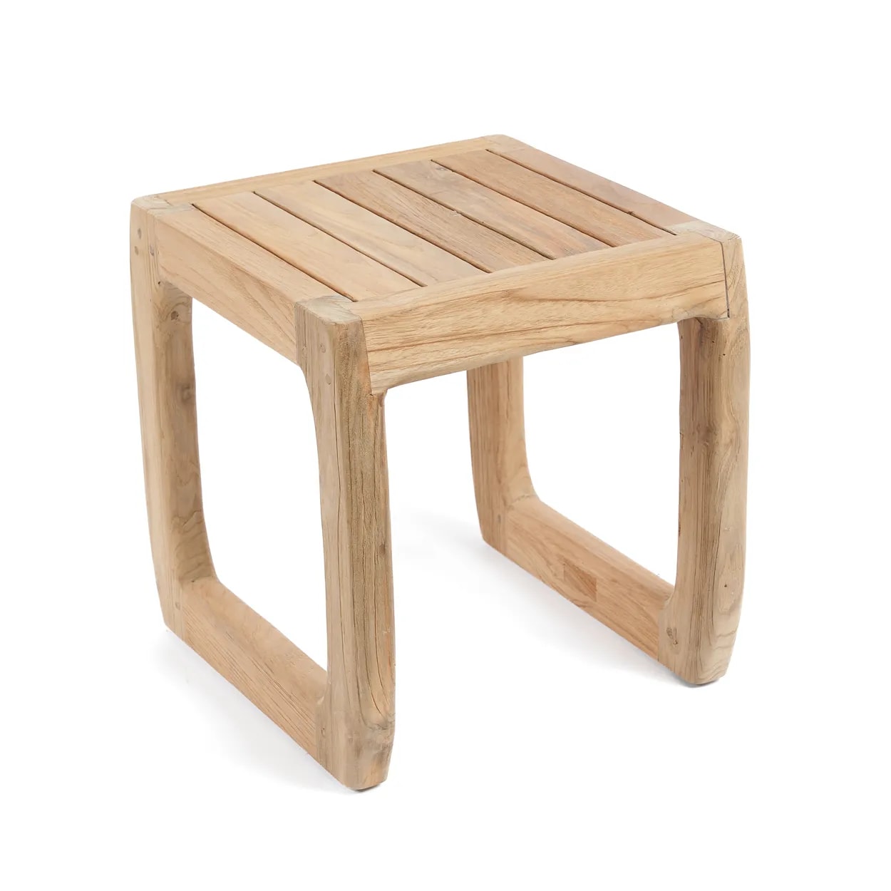 Tabouret en imitation bois recyclé