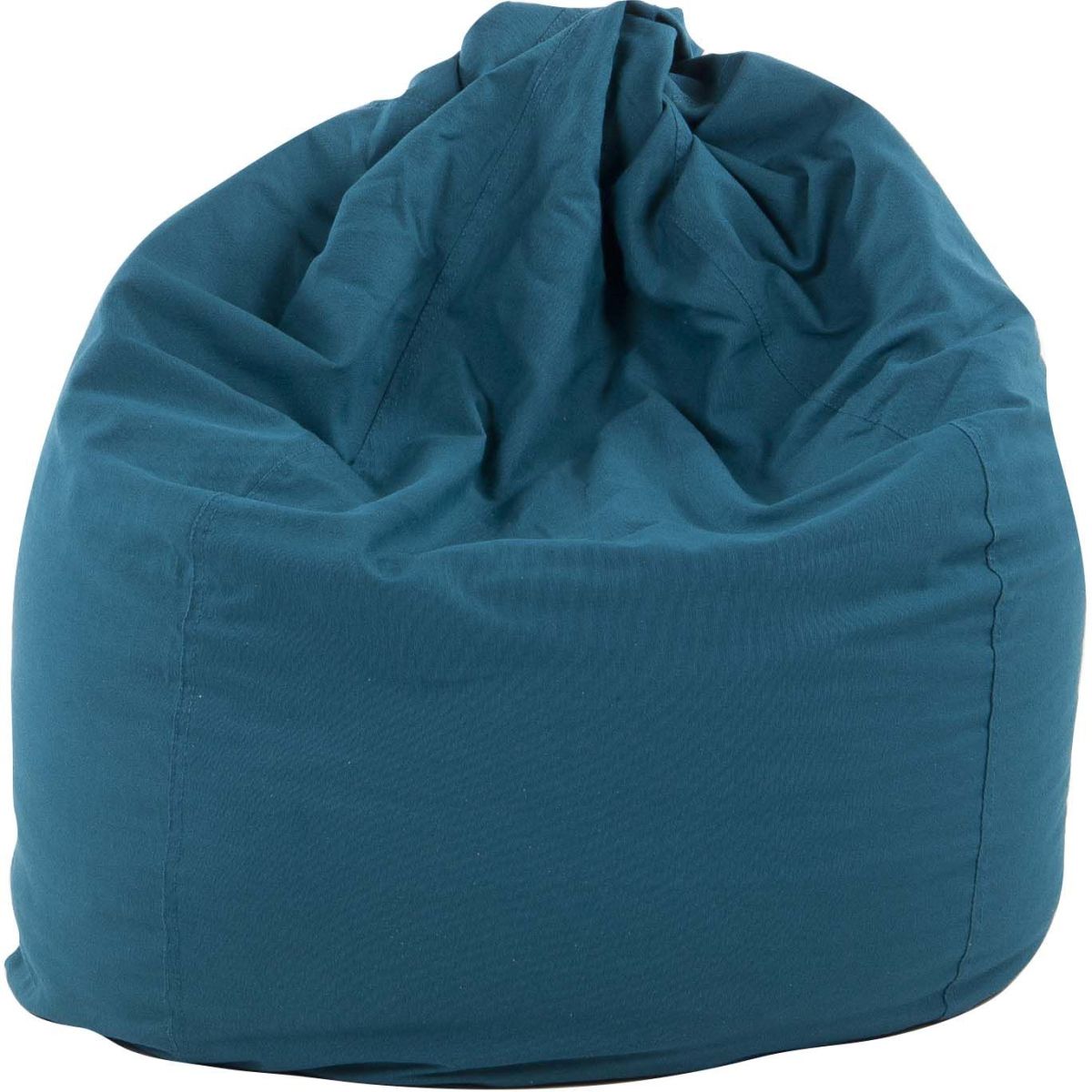 Poire en coton déhoussable flo bleu canard