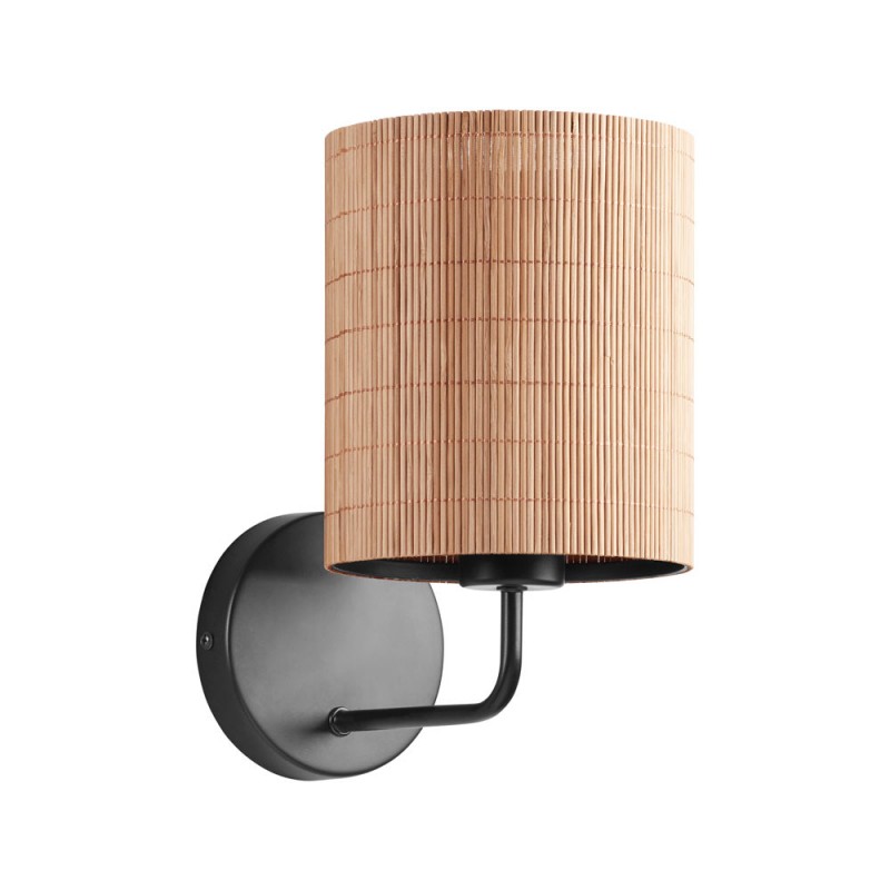 Applique en bambou et métal noir