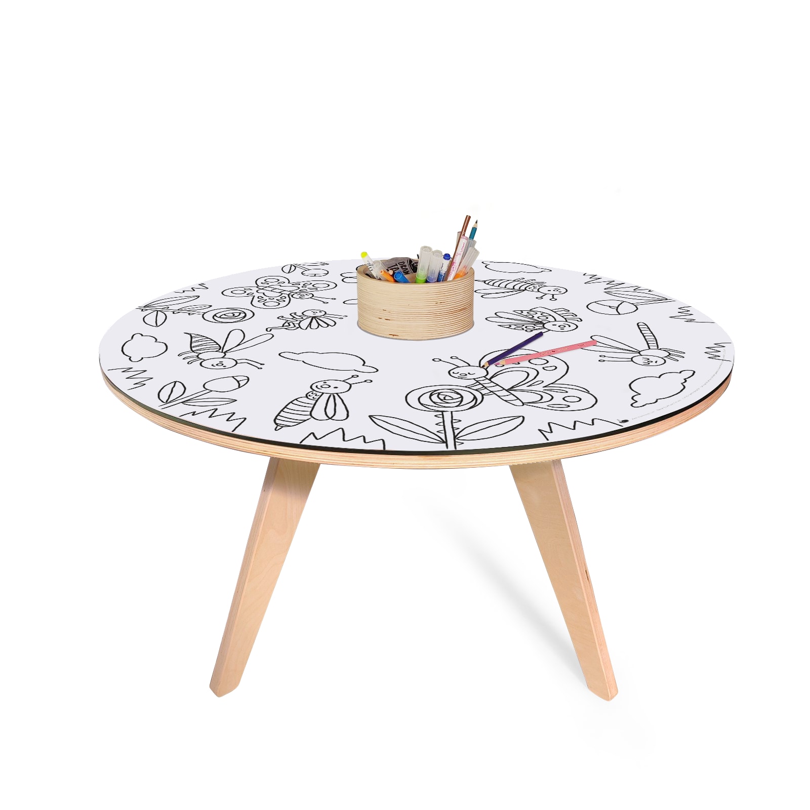 table à dessiner multifonction xxl en bois d90 cm