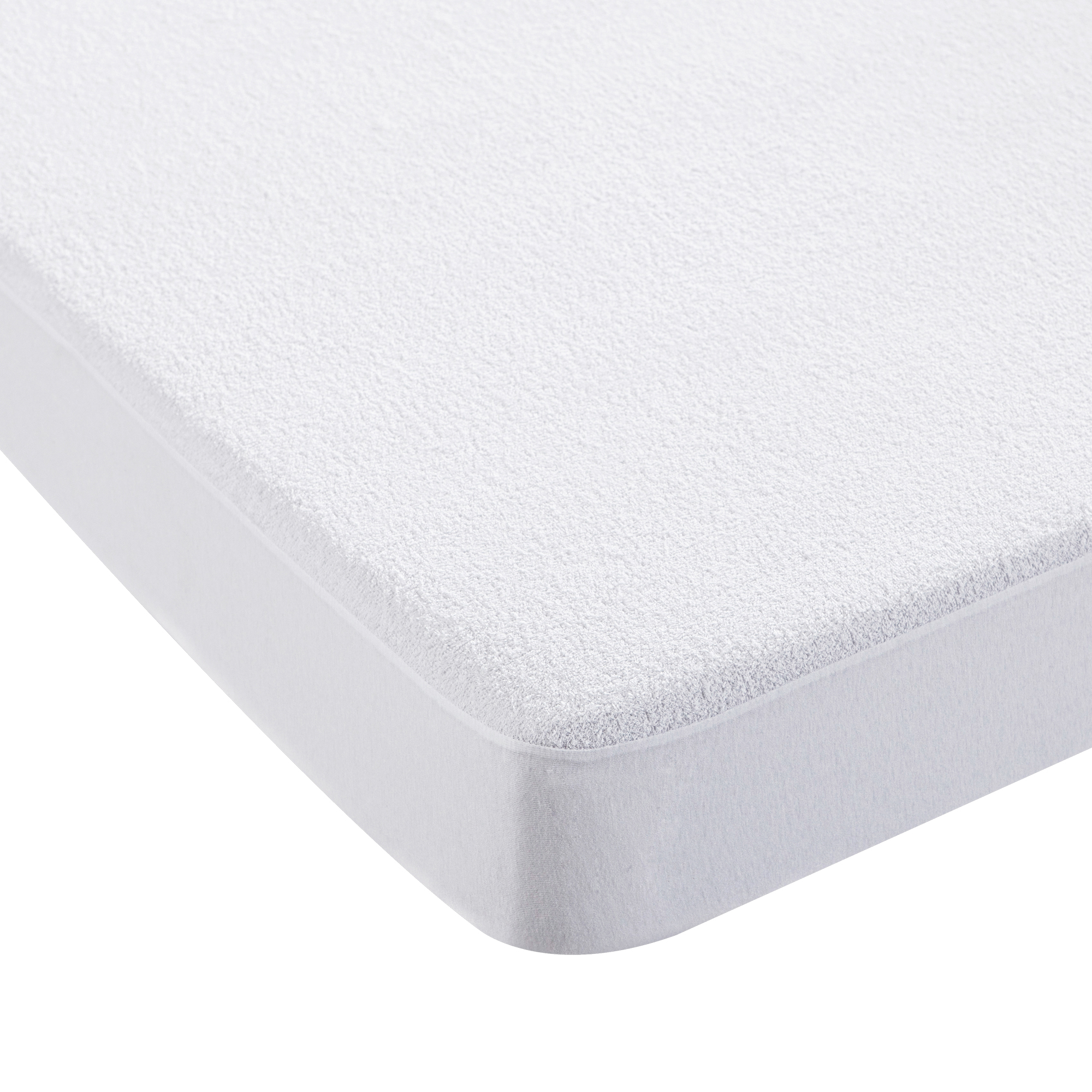 protection de matelas antiacariens 140x190 blanche en coton 170 g/m²