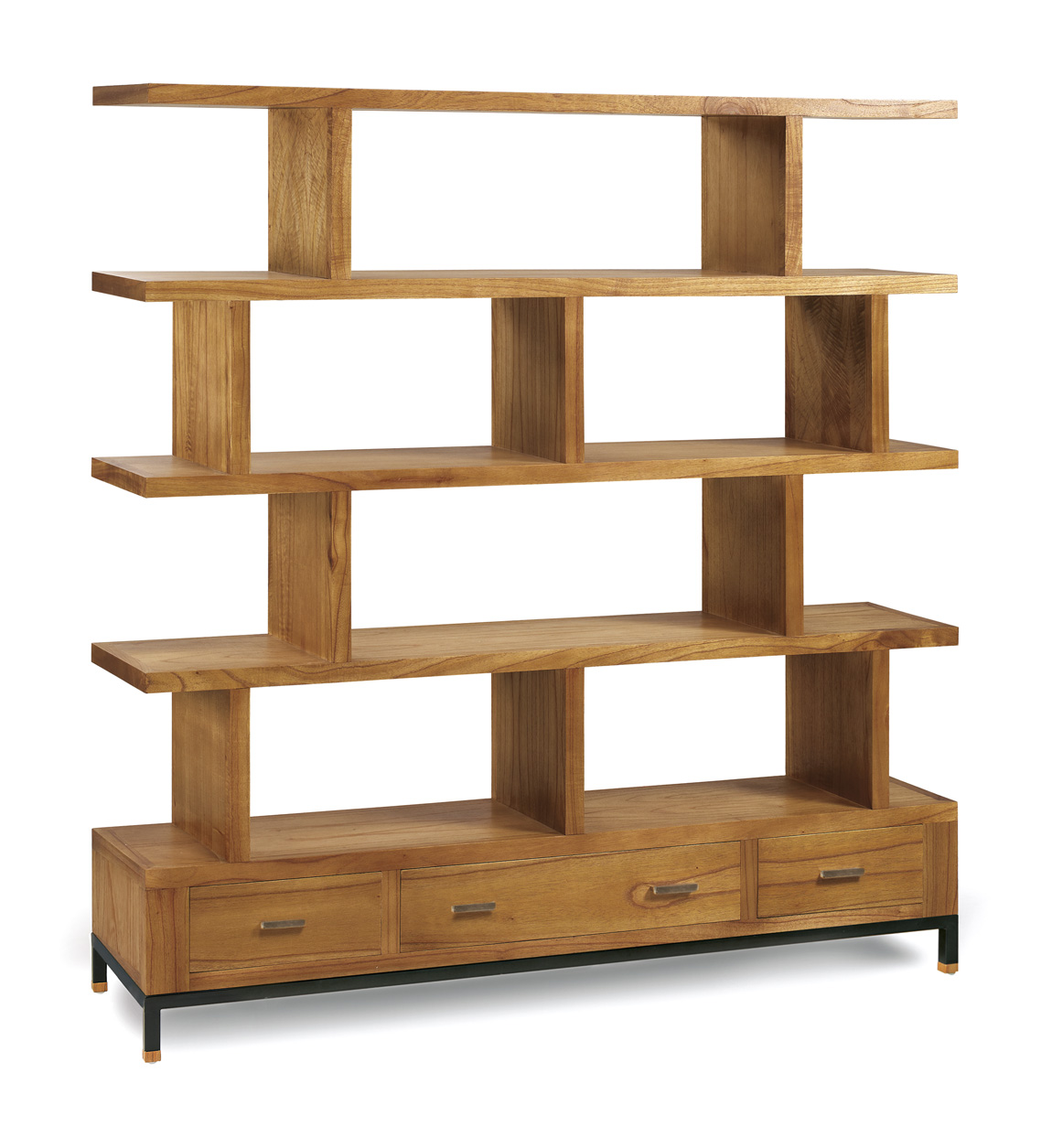 Bibliothèque en bois marron, H 170 cm