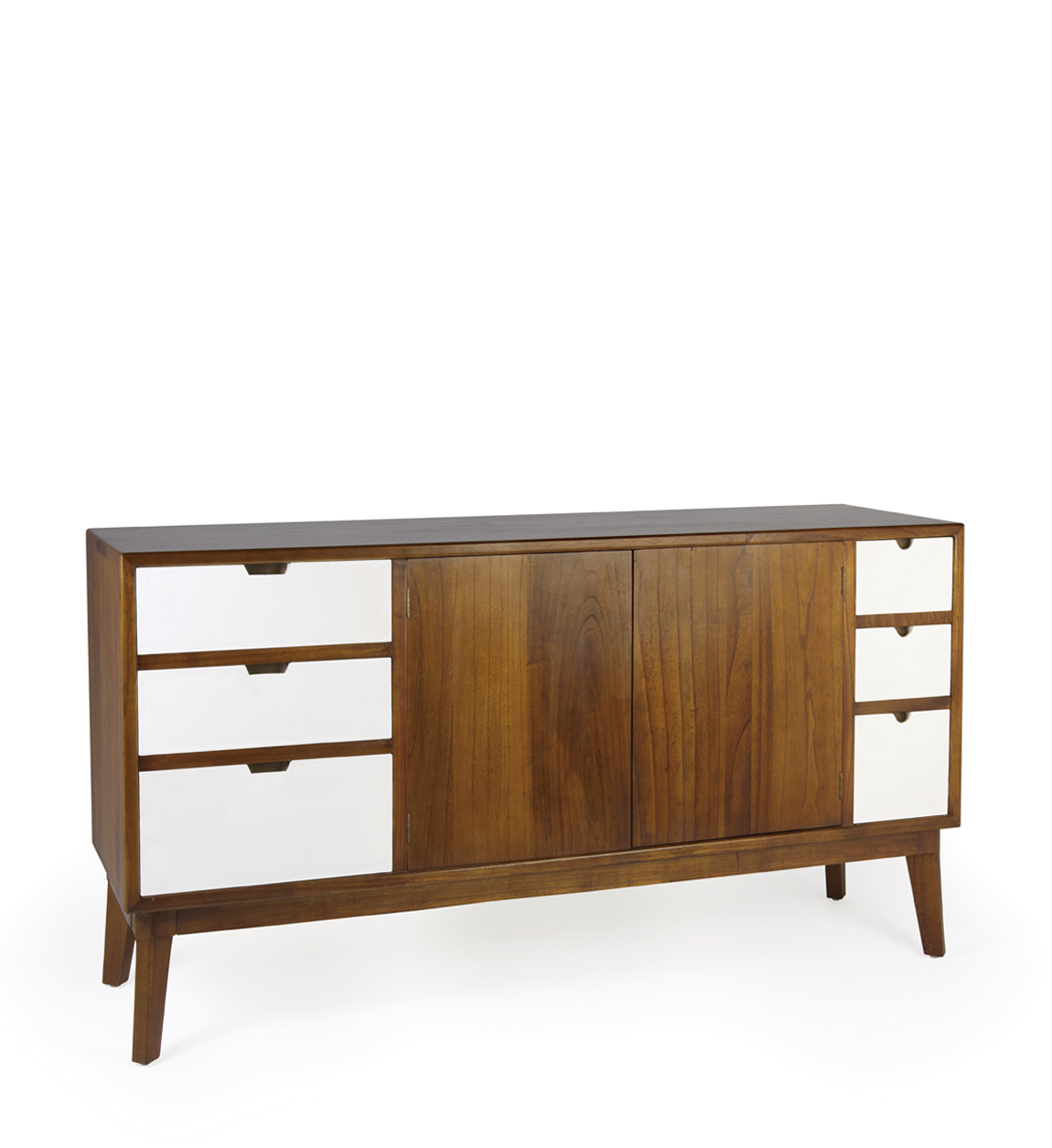 Buffet en bois bicolore, L 160 cm