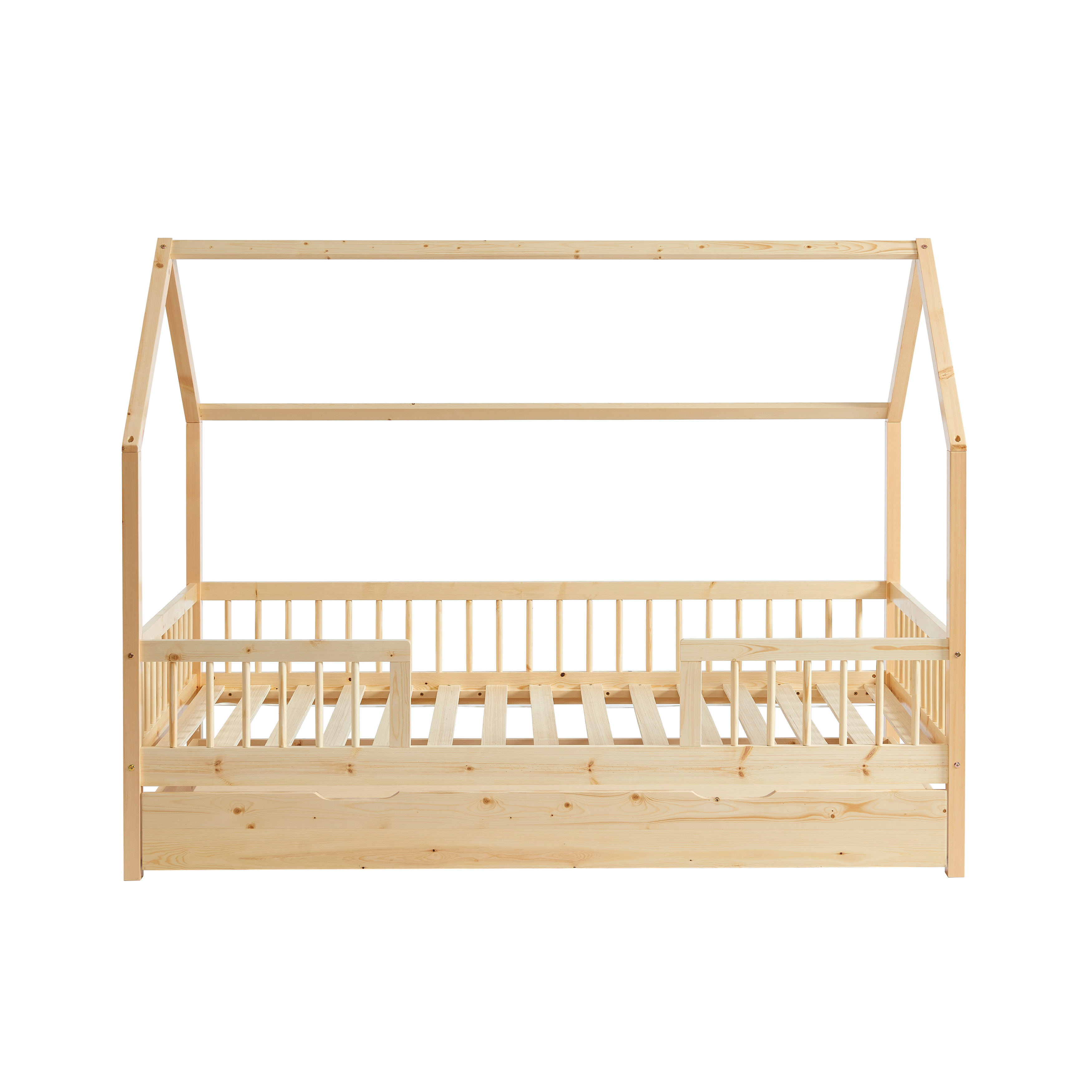 Lit enfant LOU pin massif 70x140 sommier inclus