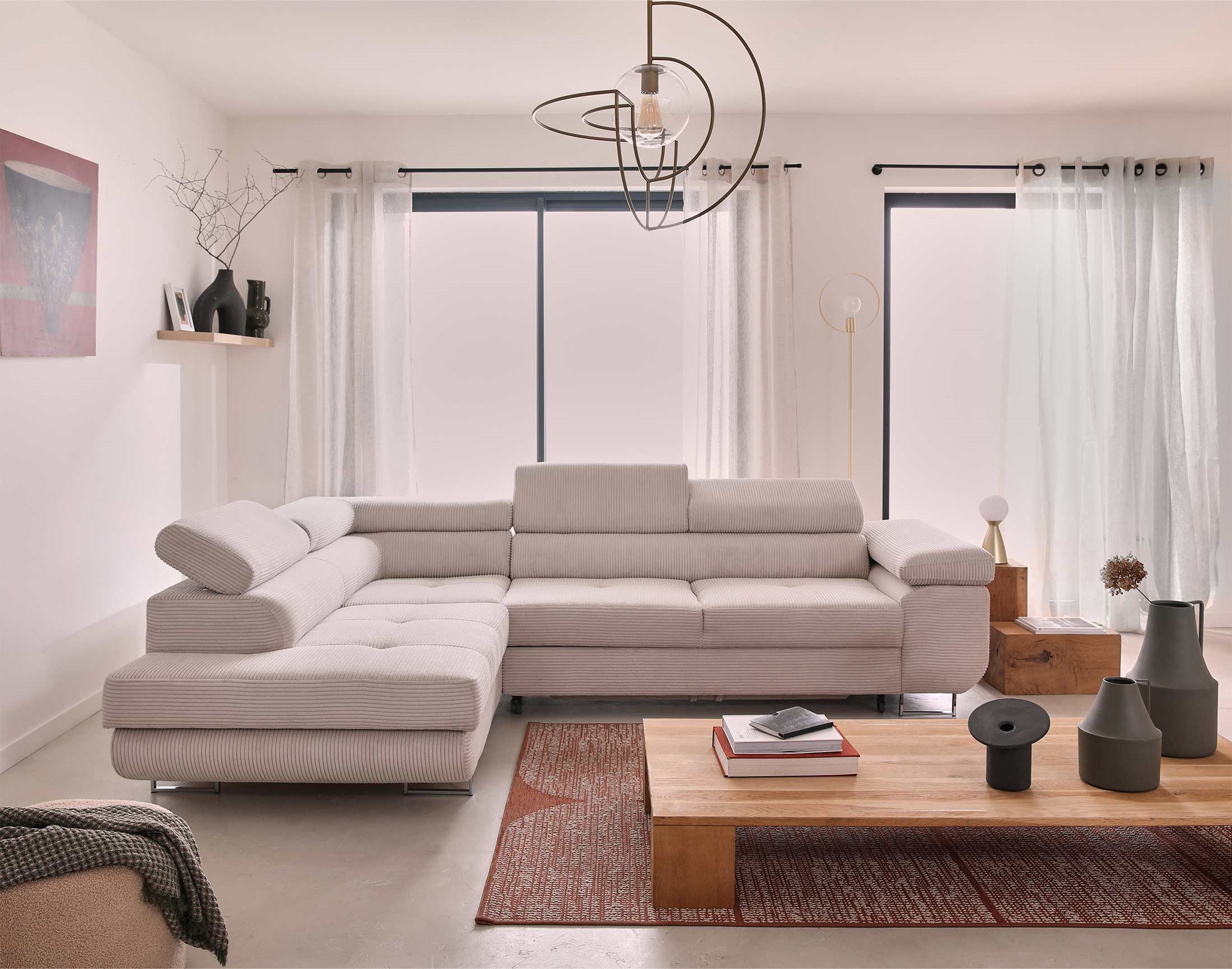 Produit similaire: zaria - Canapé relax convertible Beige