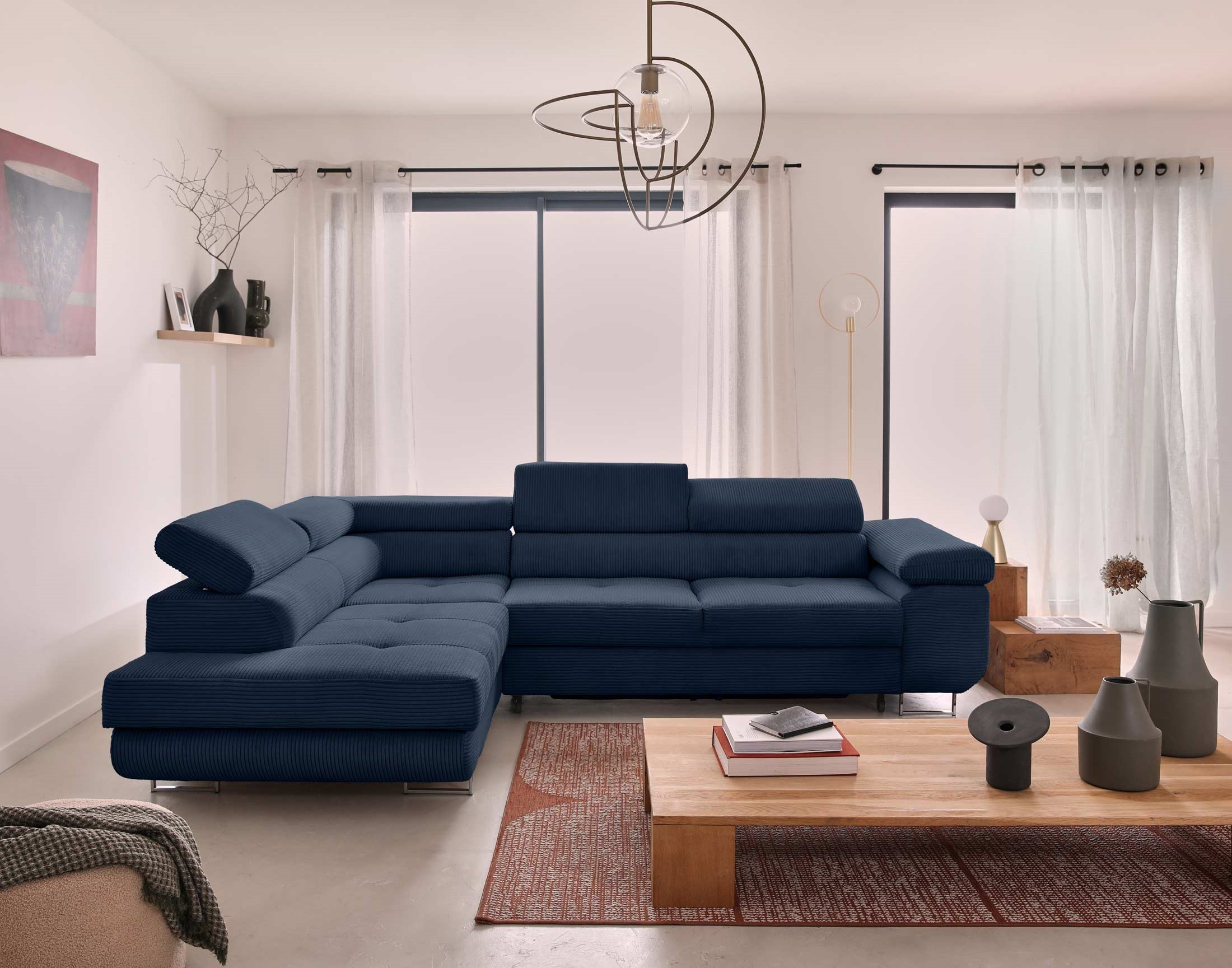 Produit similaire: zaria - Canapé relax convertible Bleu