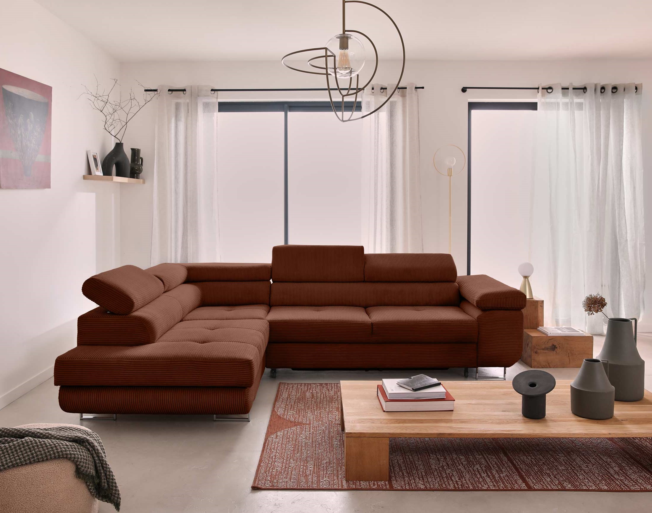 Produit similaire: zaria - Canapé relax convertible Rouge