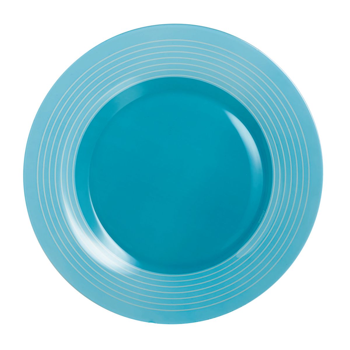 assiette plate bleue 25 cm