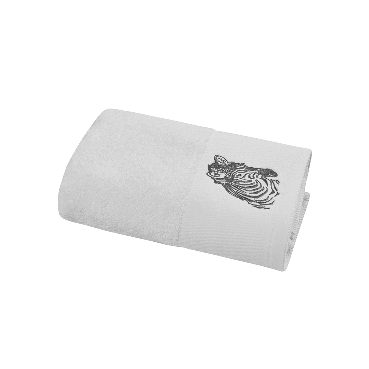 drap de bain en coton blanc 70x140 cm