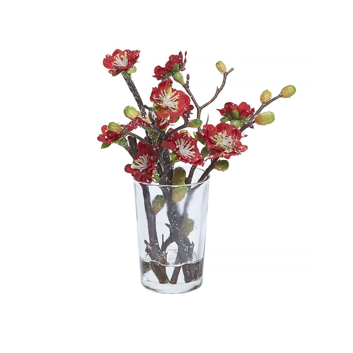 Composition de branches de prunier artificielles rouges H19