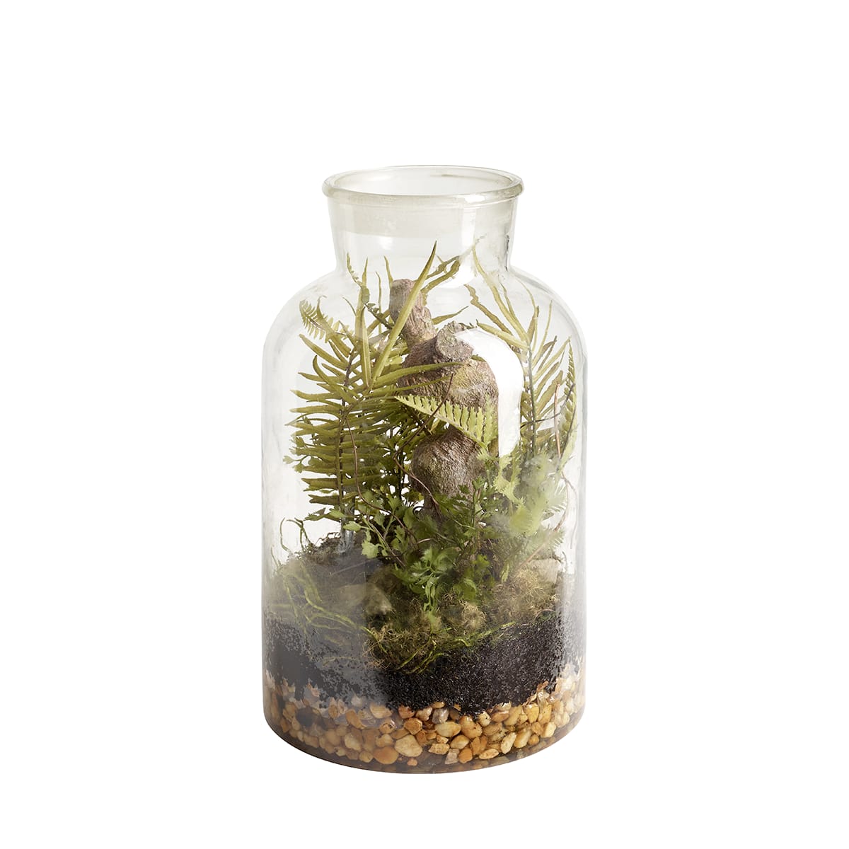 Terrarium décoratif artificielle vert H43