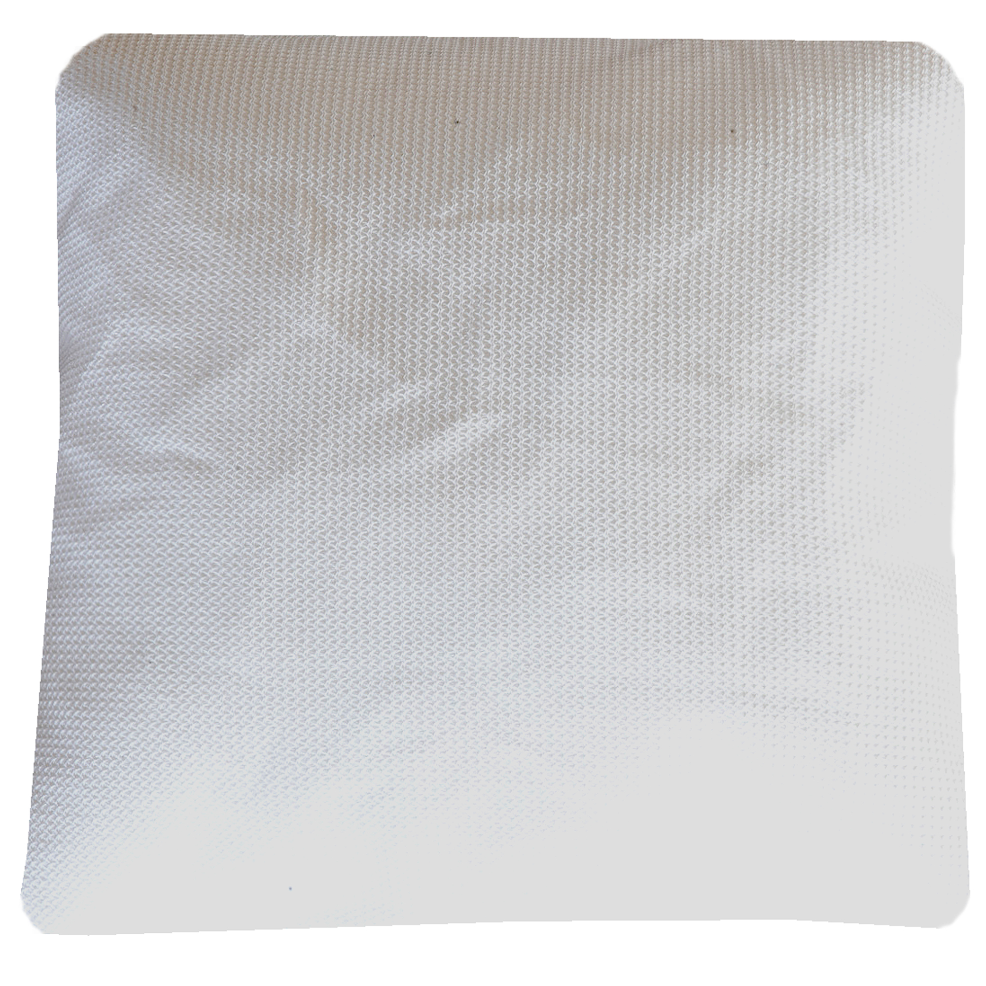 Coussin blanc nid d'abeille" - Extérieur"