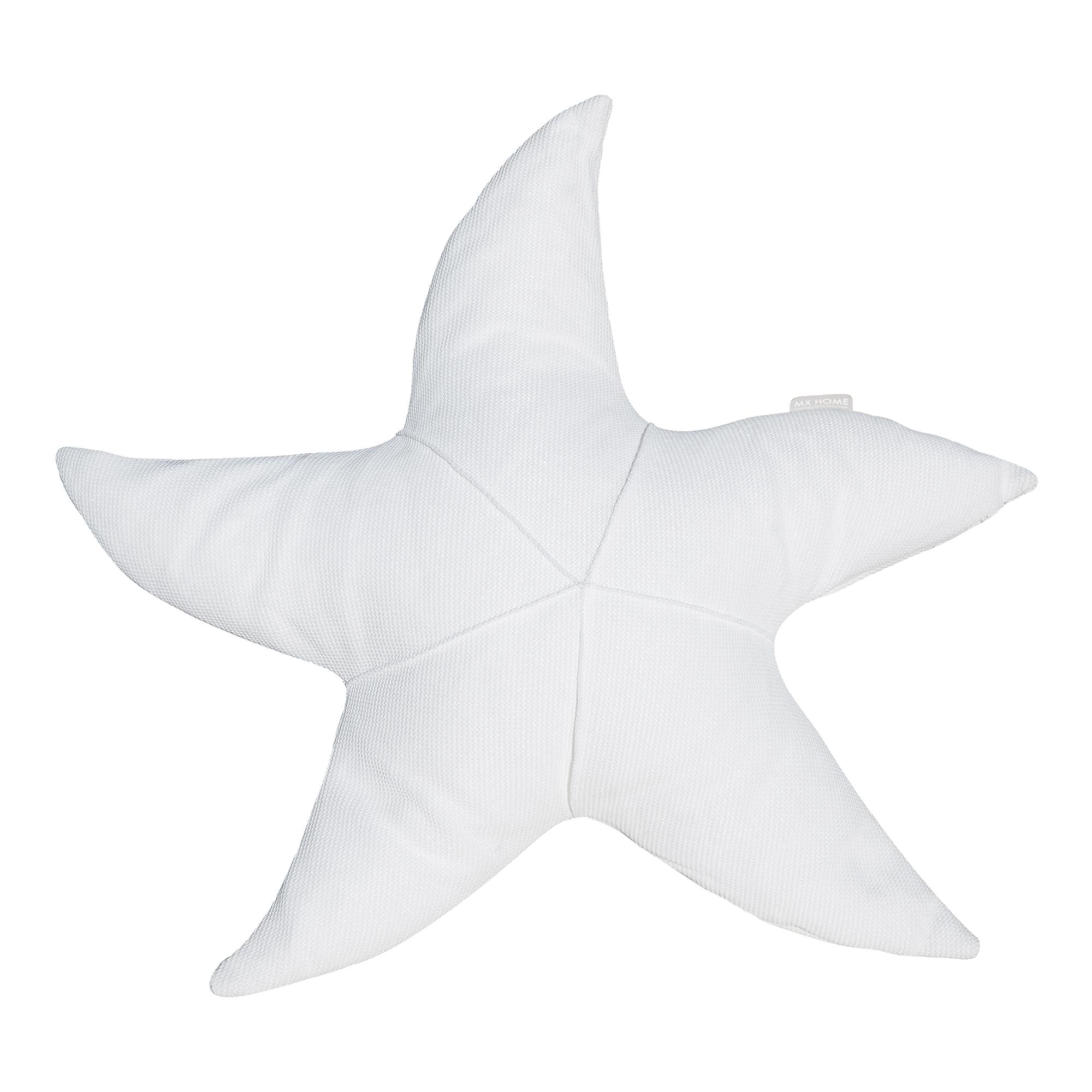 Coussin extérieur étoile de mer blanc