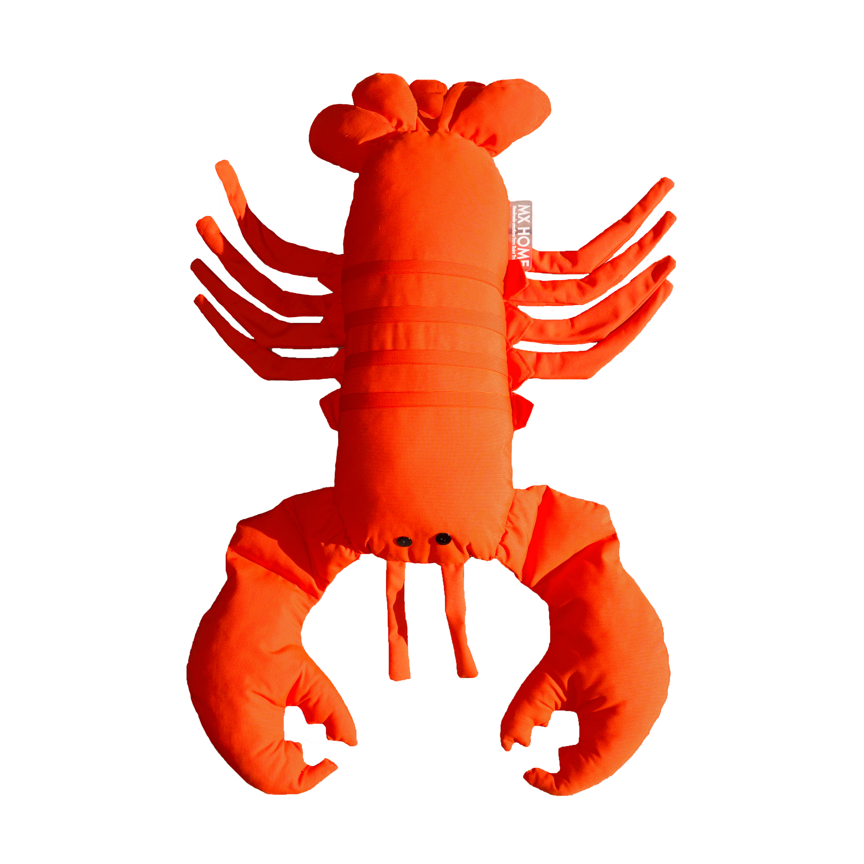 Coussin extérieur homard orange vif