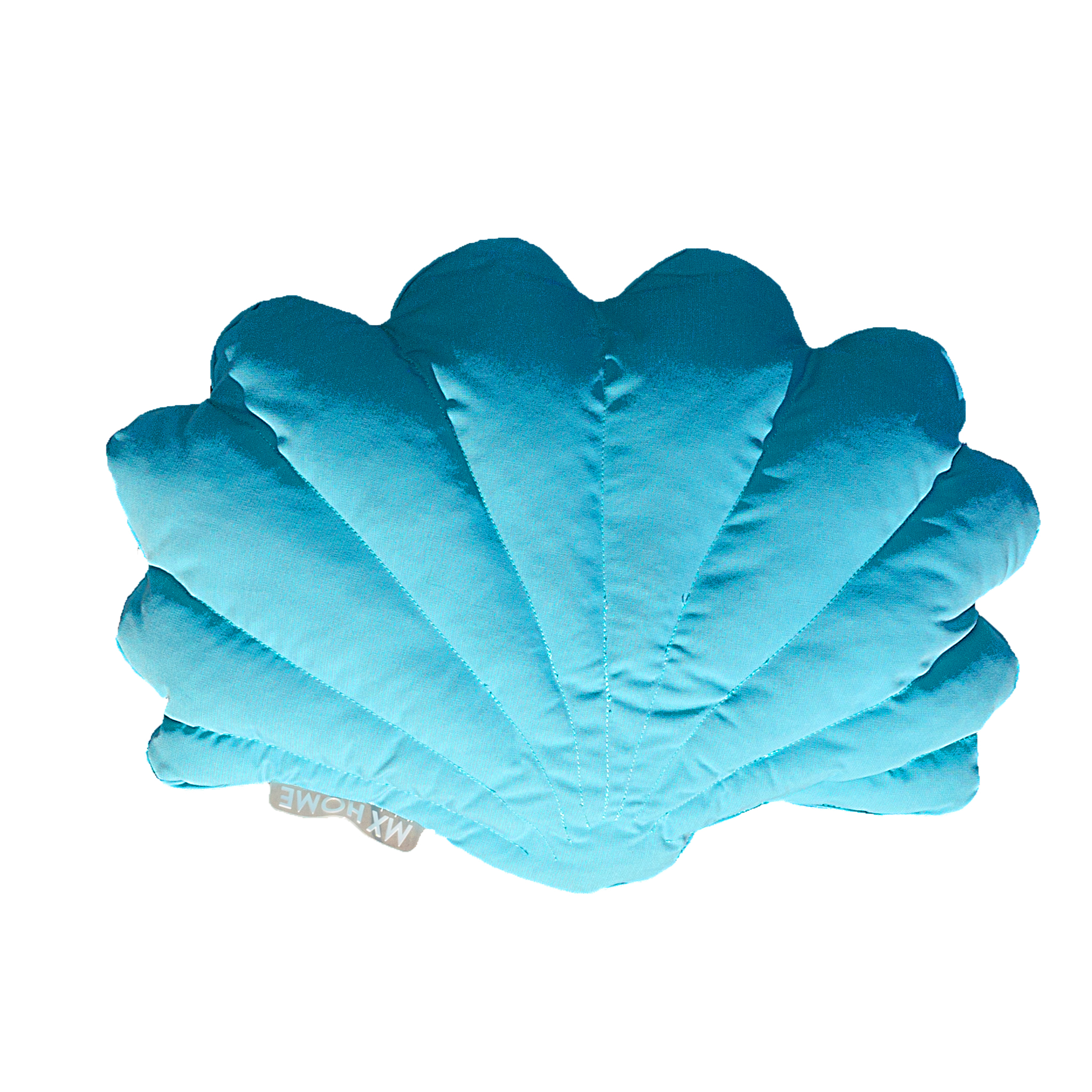 Coussin extérieur coquillage bleu ciel